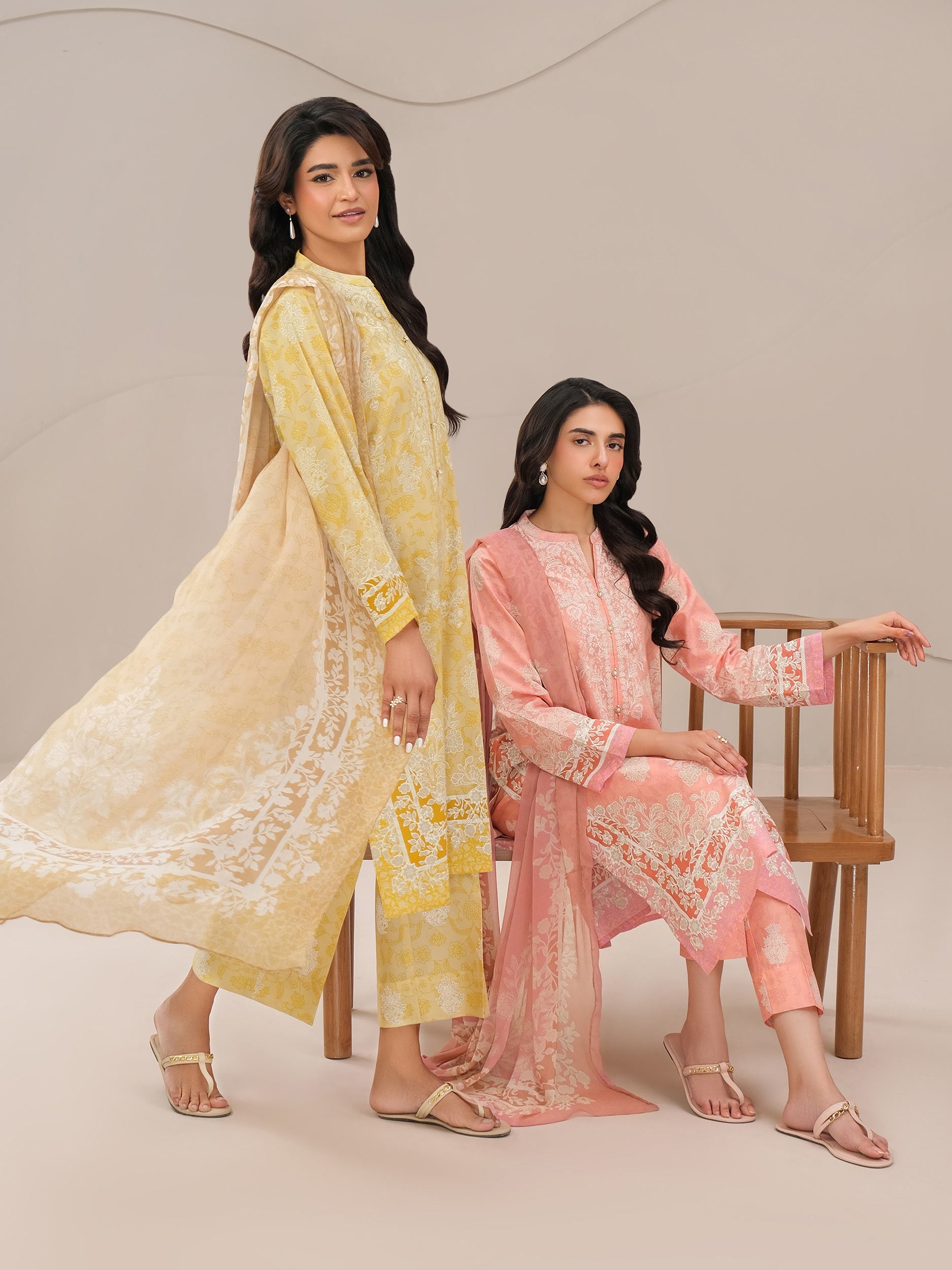 3 Piece Lawn Suit-Paste Print (Unstitched)