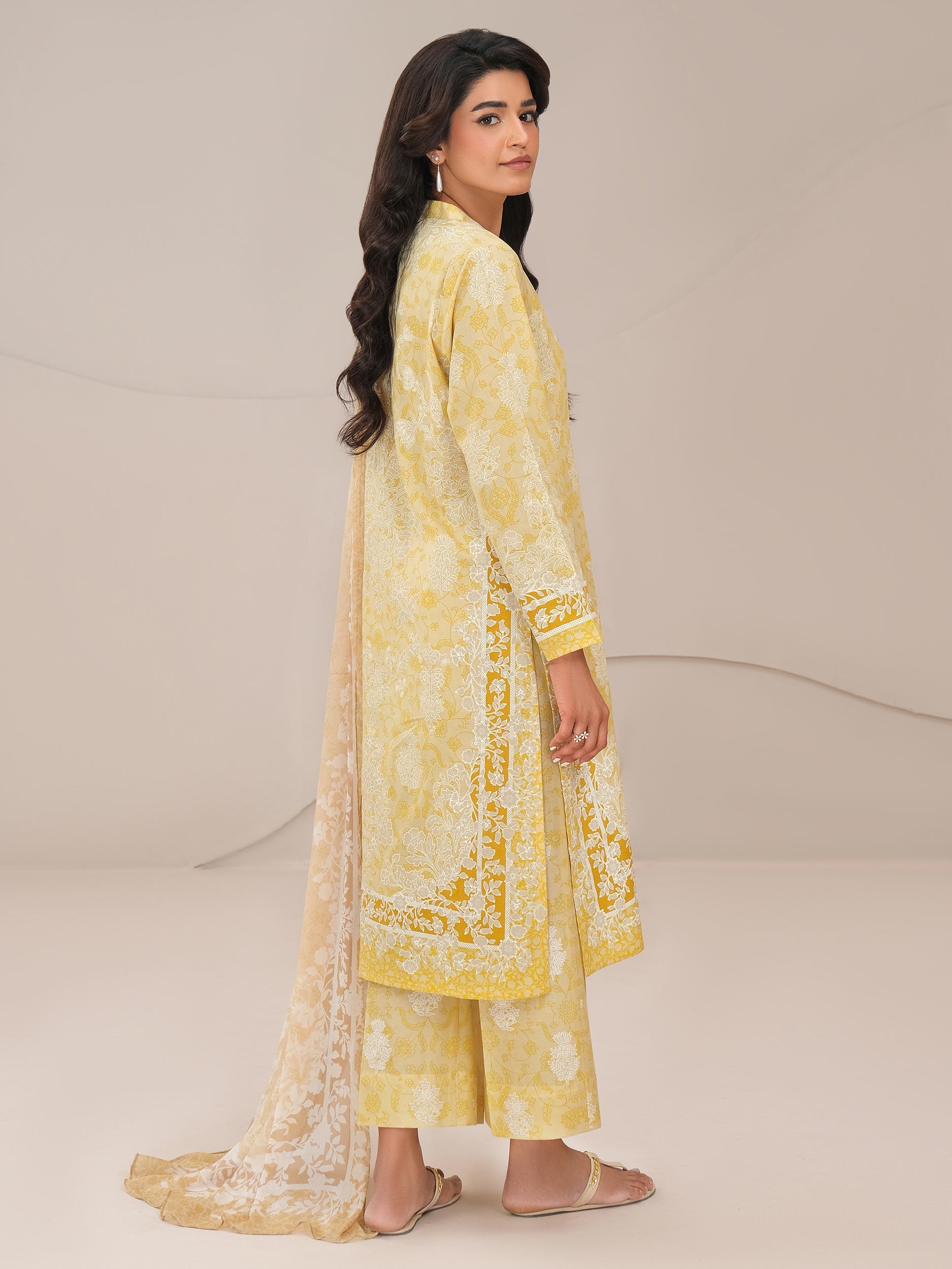 3 Piece Lawn Suit-Paste Print (Unstitched)