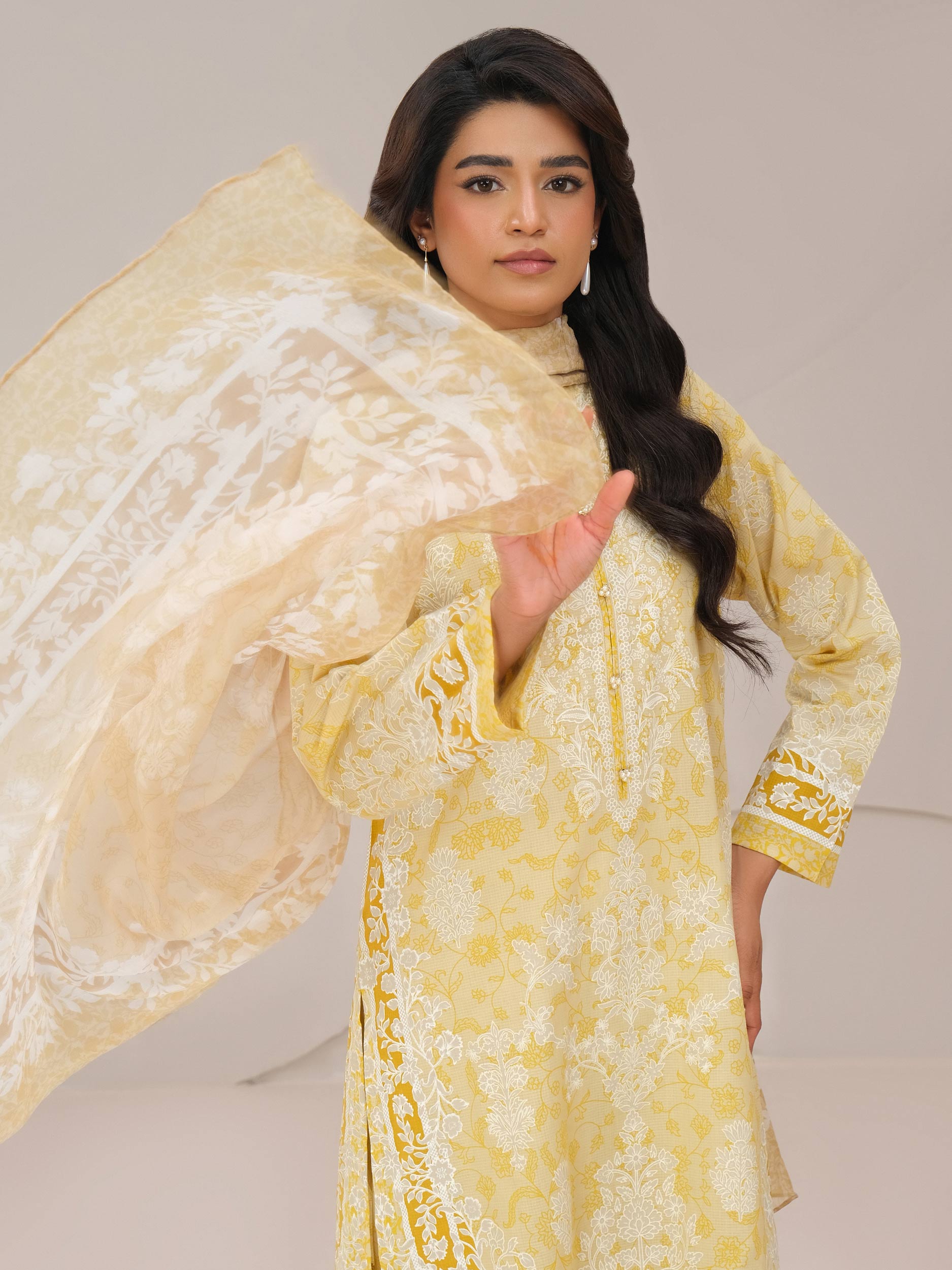 3 Piece Lawn Suit-Paste Print (Unstitched)