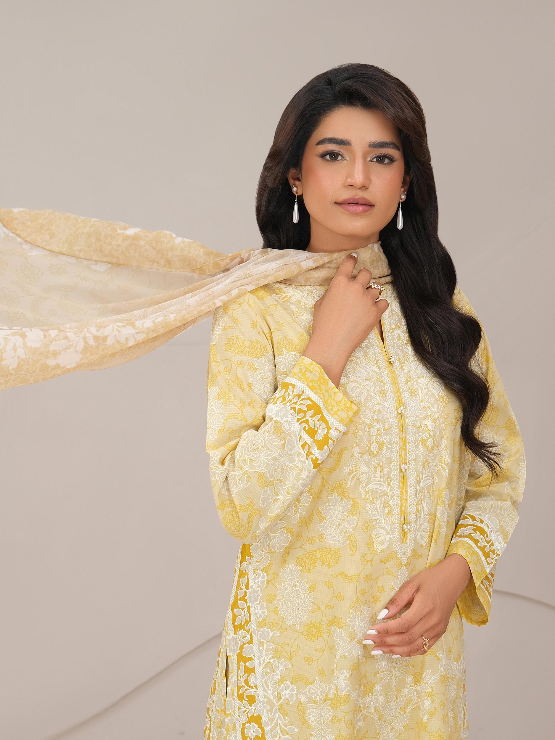 3 Piece Lawn Suit-Paste Print (Unstitched)