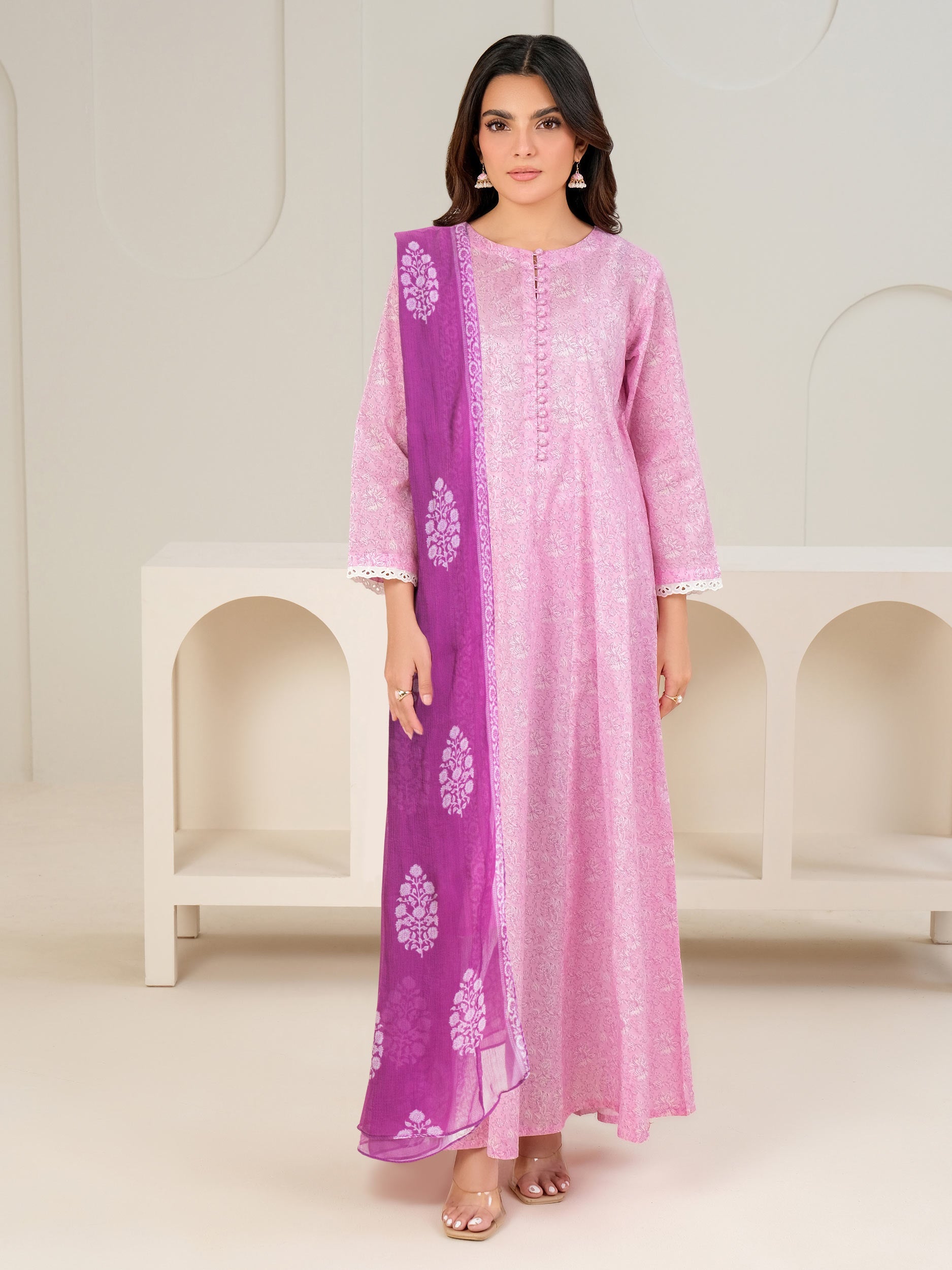 3 Piece Lawn Suit-Printed (Unstitched)