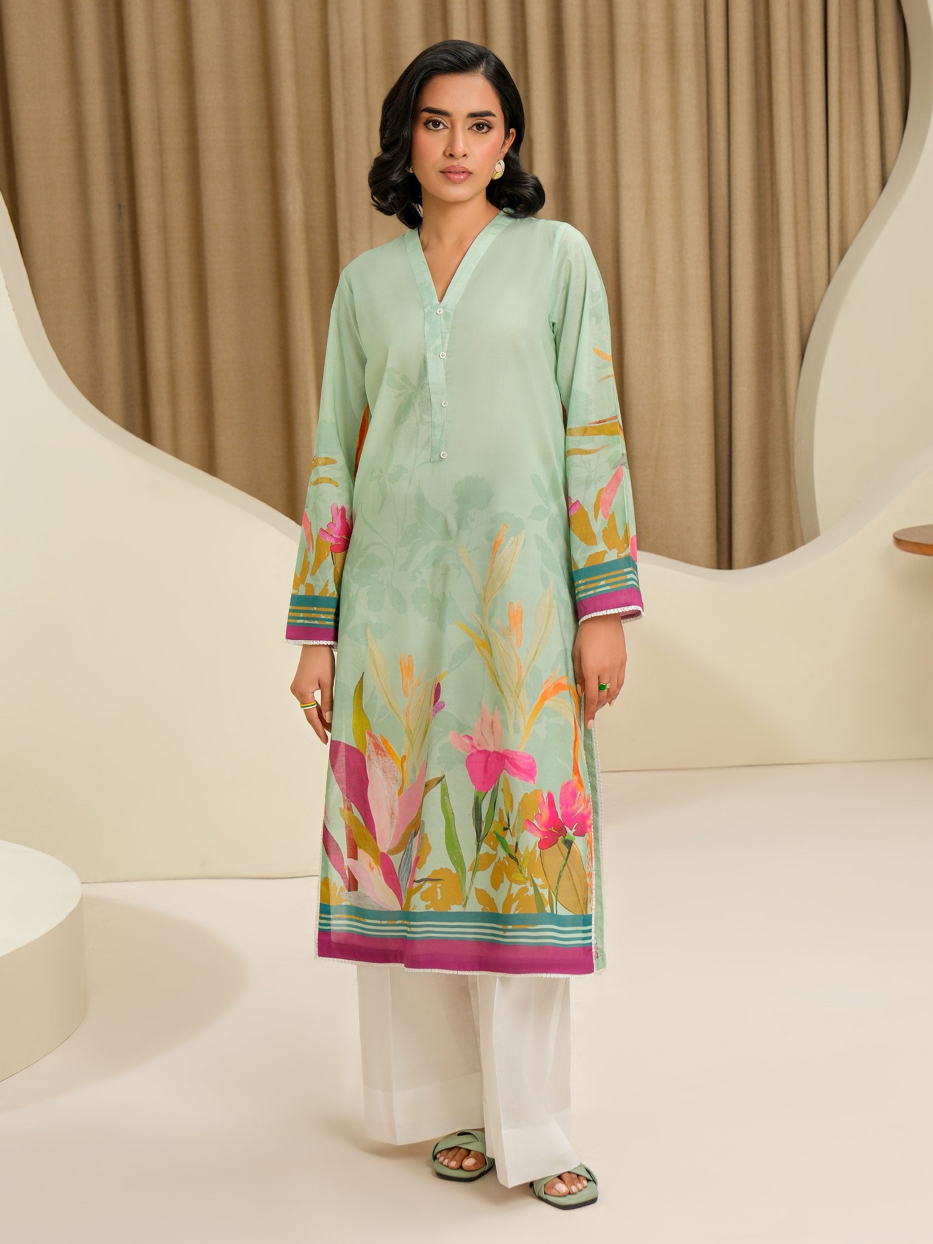Lawn Shirt-Printed (Unstitched)