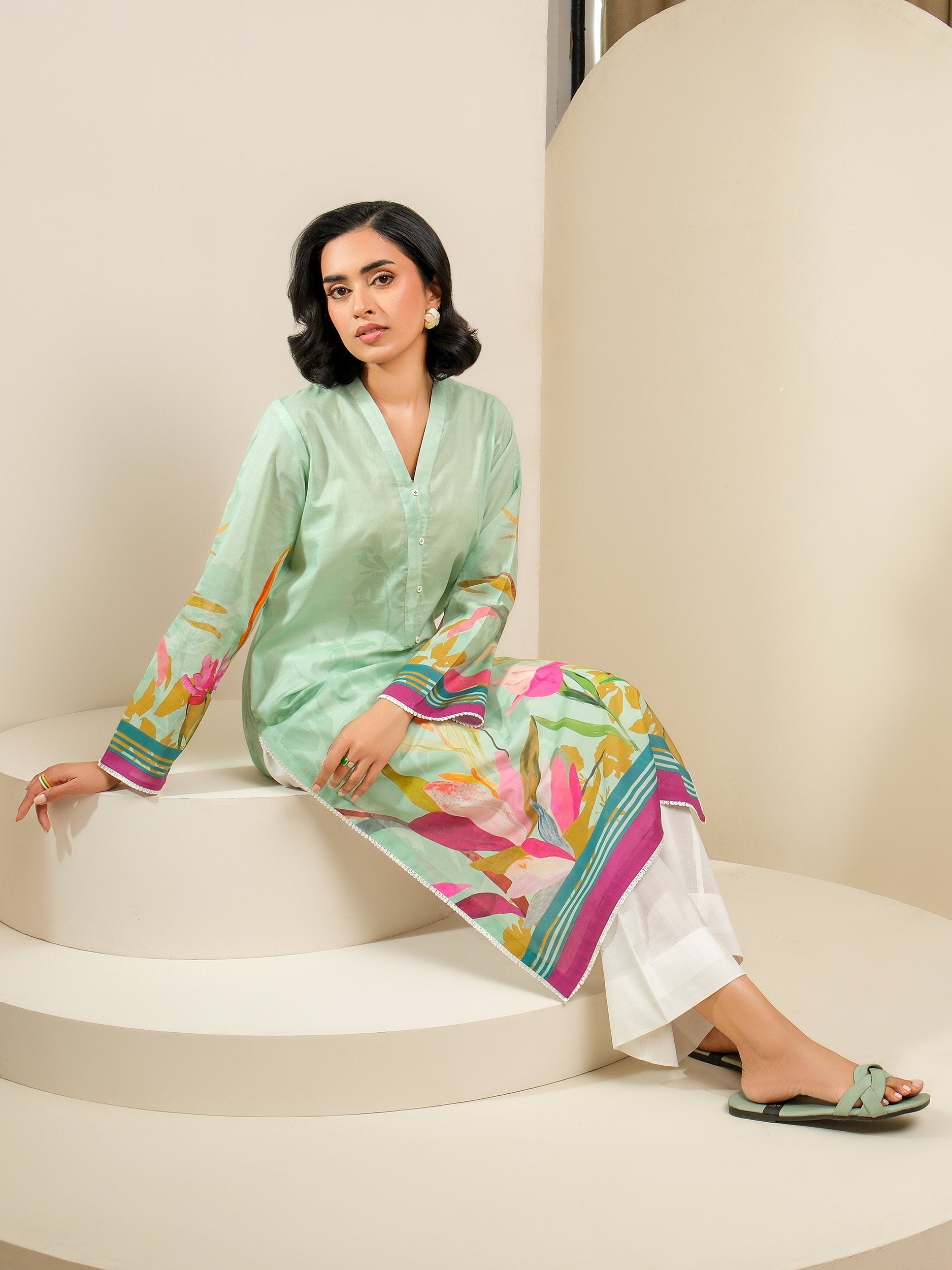 Lawn Shirt-Printed (Unstitched)