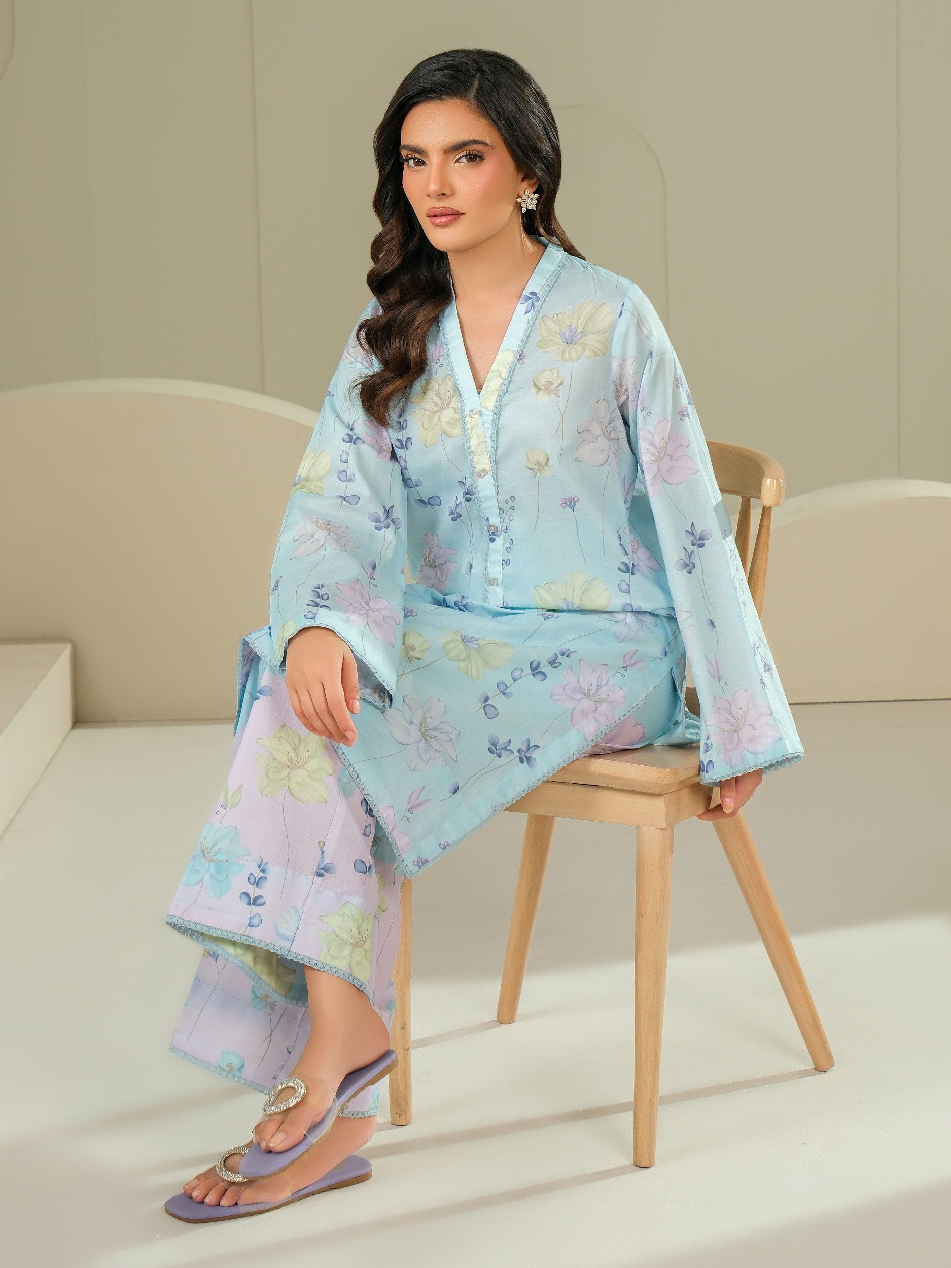 2 Piece Lawn Suit-Printed (Unstitched)