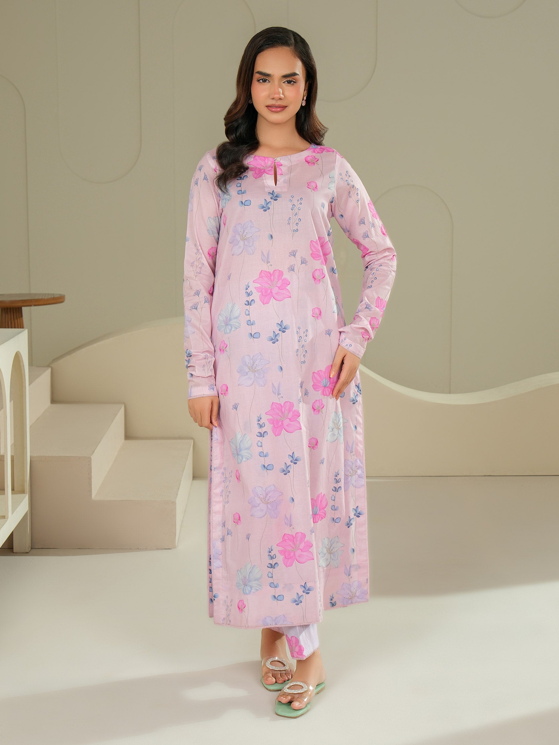 2 Piece Lawn Suit-Printed (Unstitched)