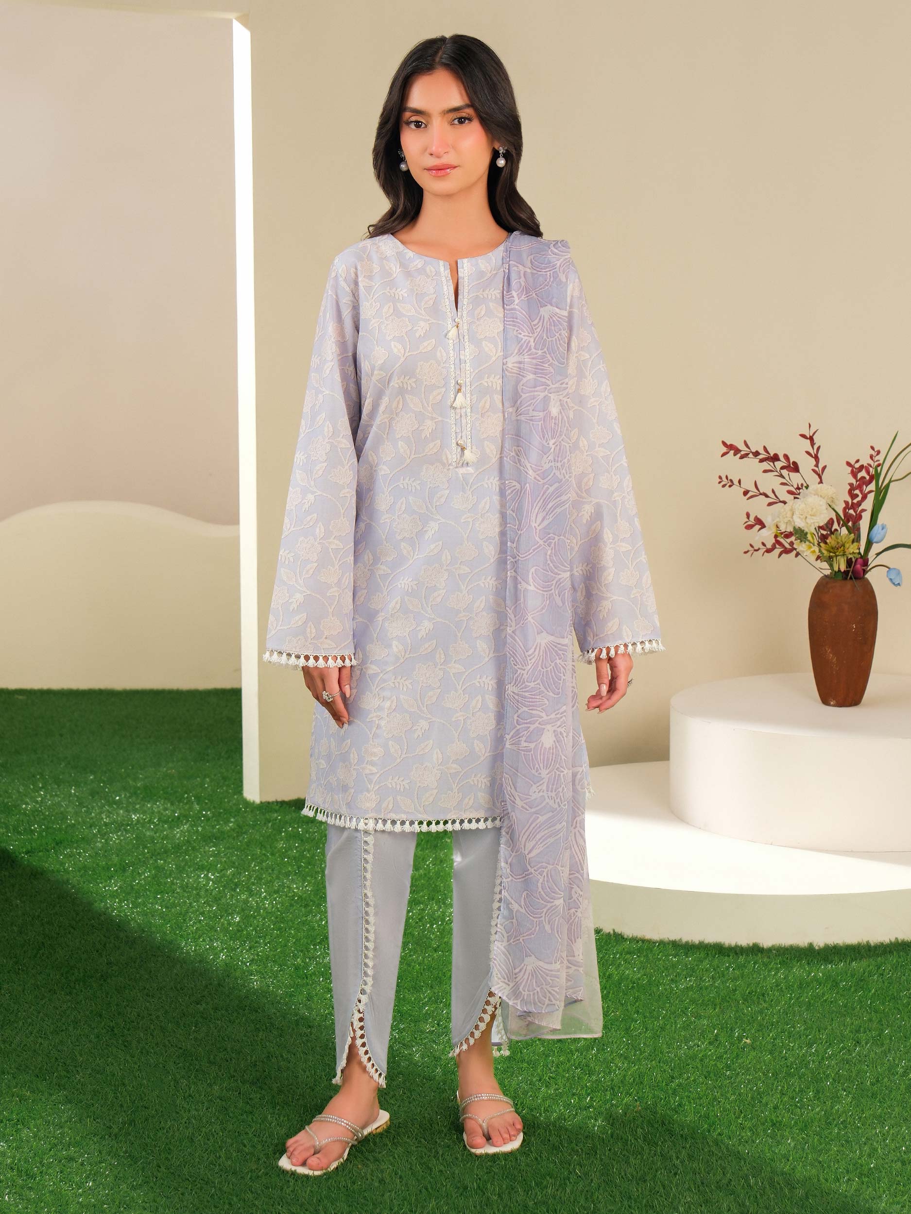 3 Piece Lawn Suit-Printed (Unstitched)