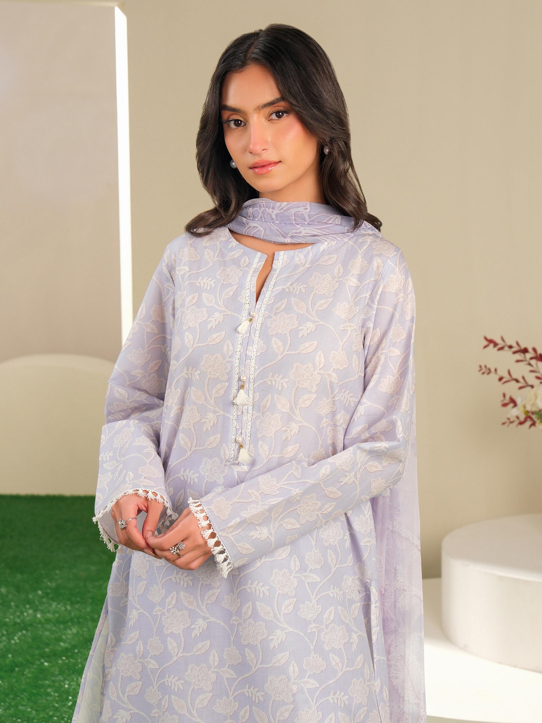 3 Piece Lawn Suit-Printed (Unstitched)