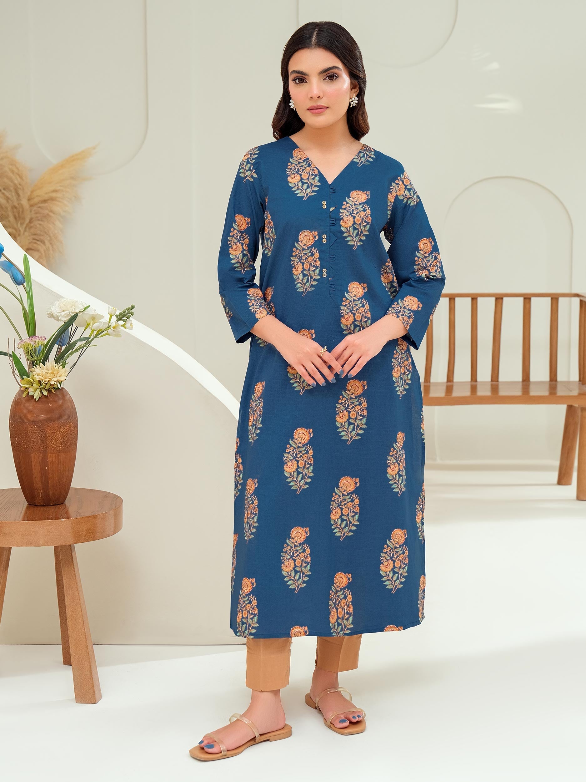 Lawn Shirt-Paste Print (Unstitched)