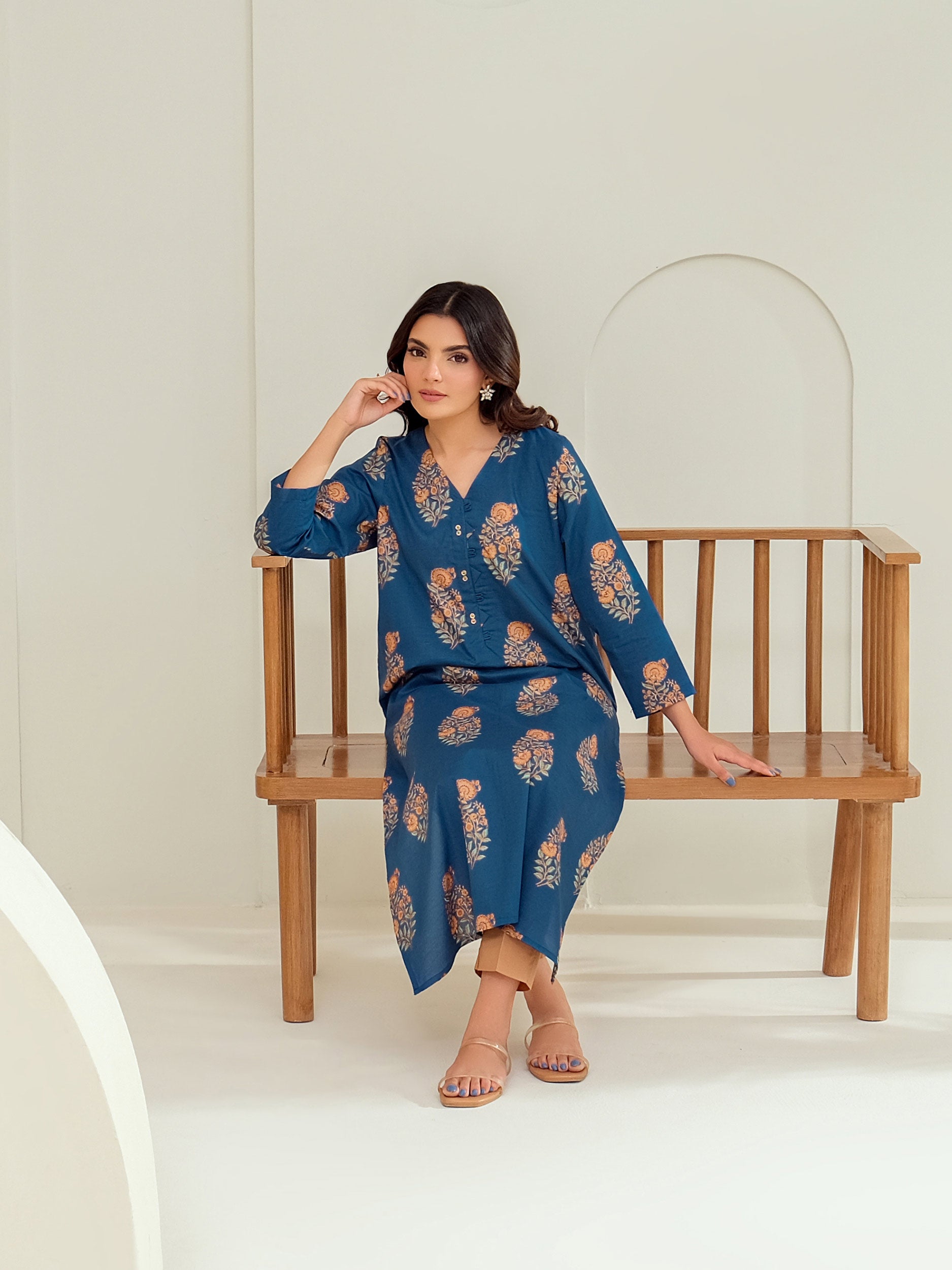 Lawn Shirt-Paste Print (Unstitched)