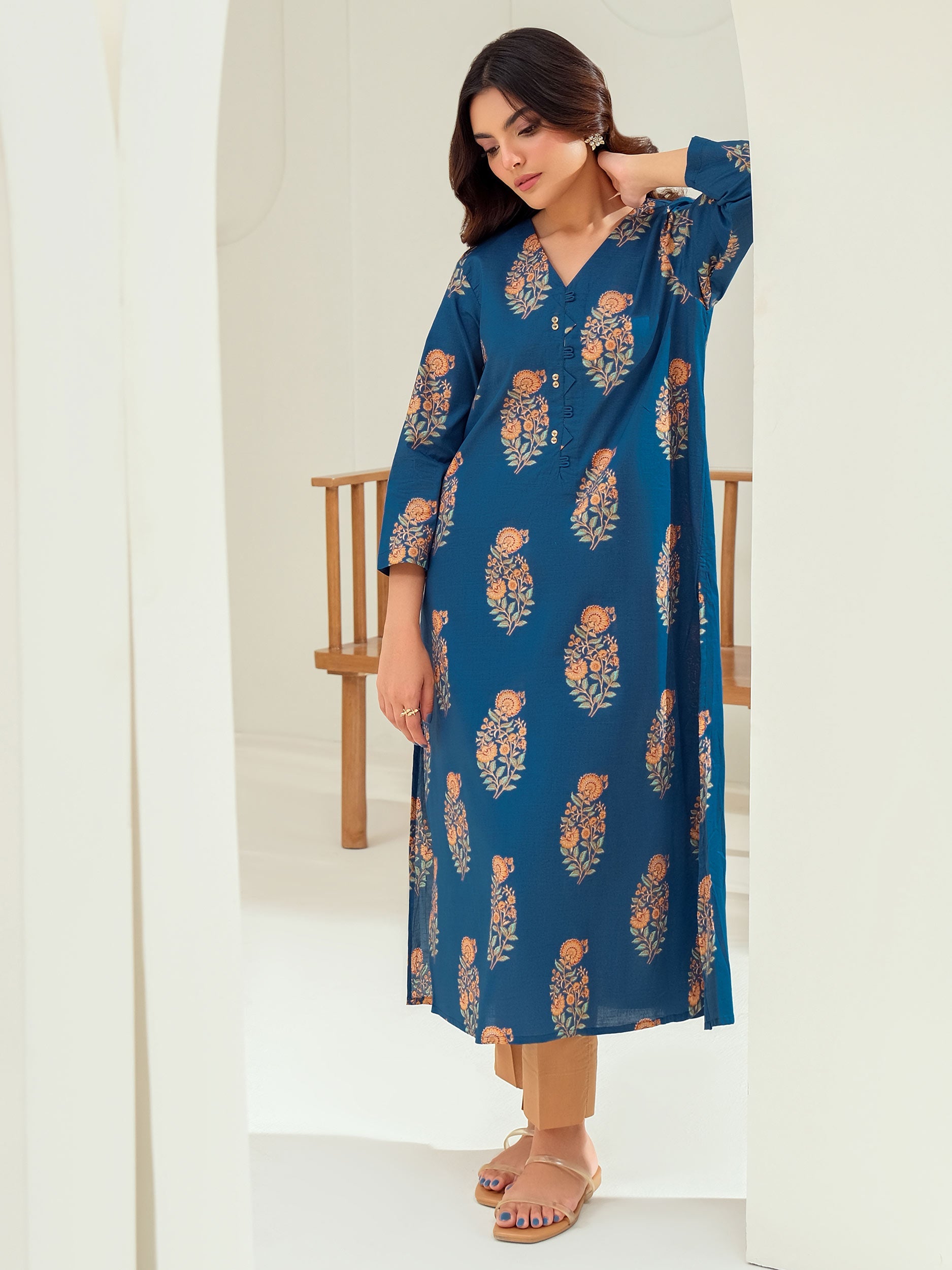 Lawn Shirt-Paste Print (Unstitched)