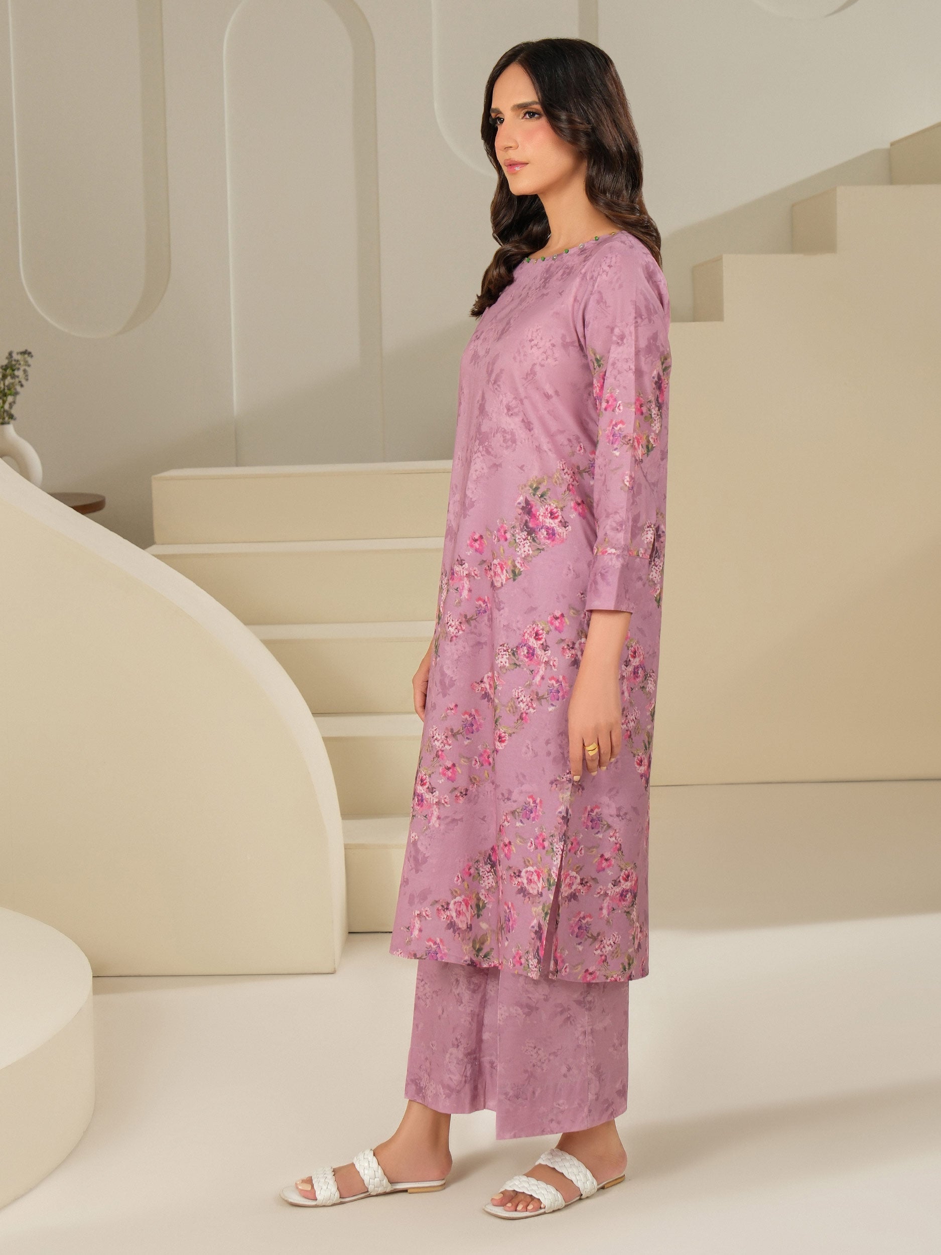 2 Piece Cambric Suit-Printed (Unstitched)