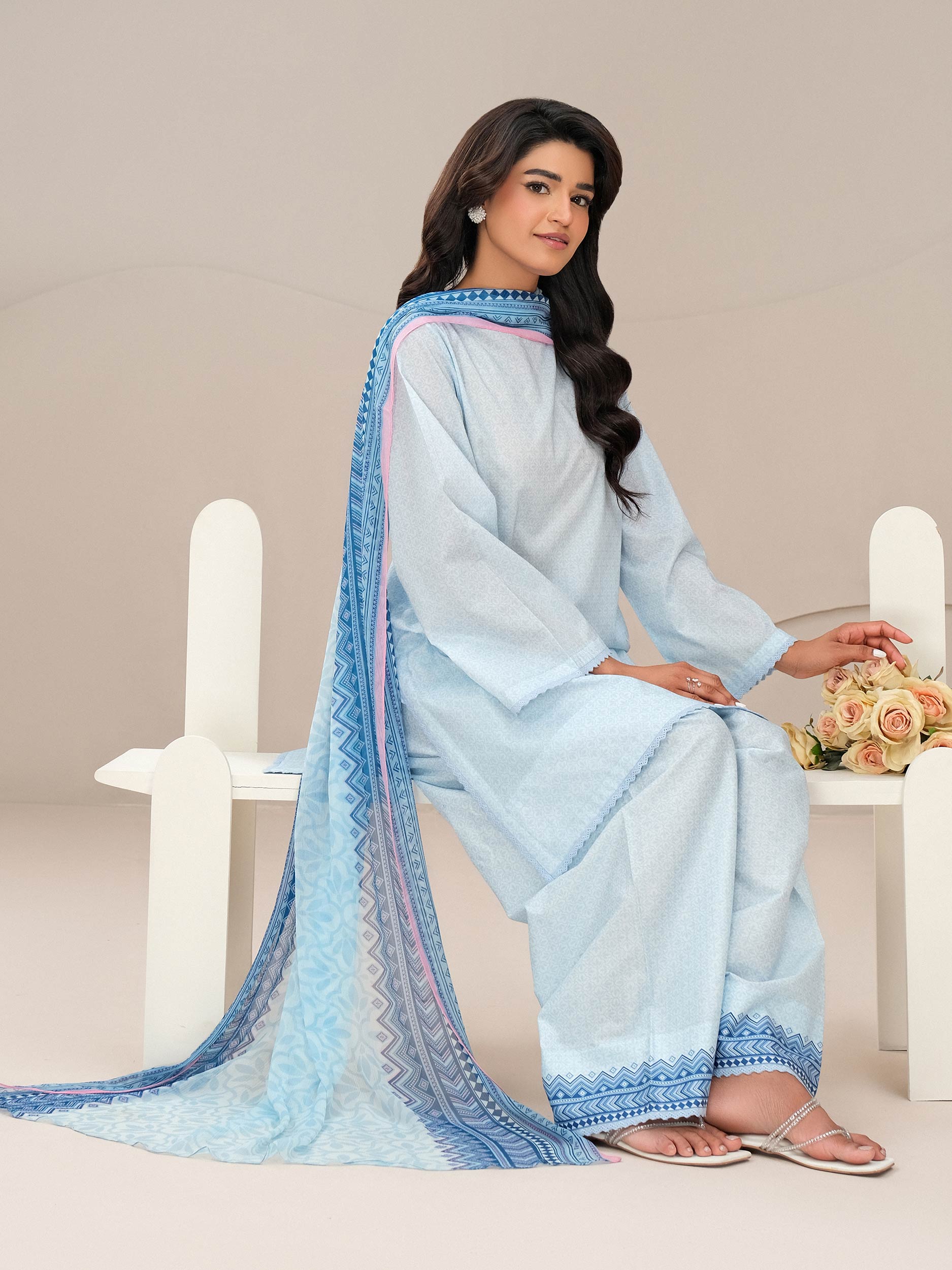 3 Piece Lawn Suit-Printed (Unstitched)