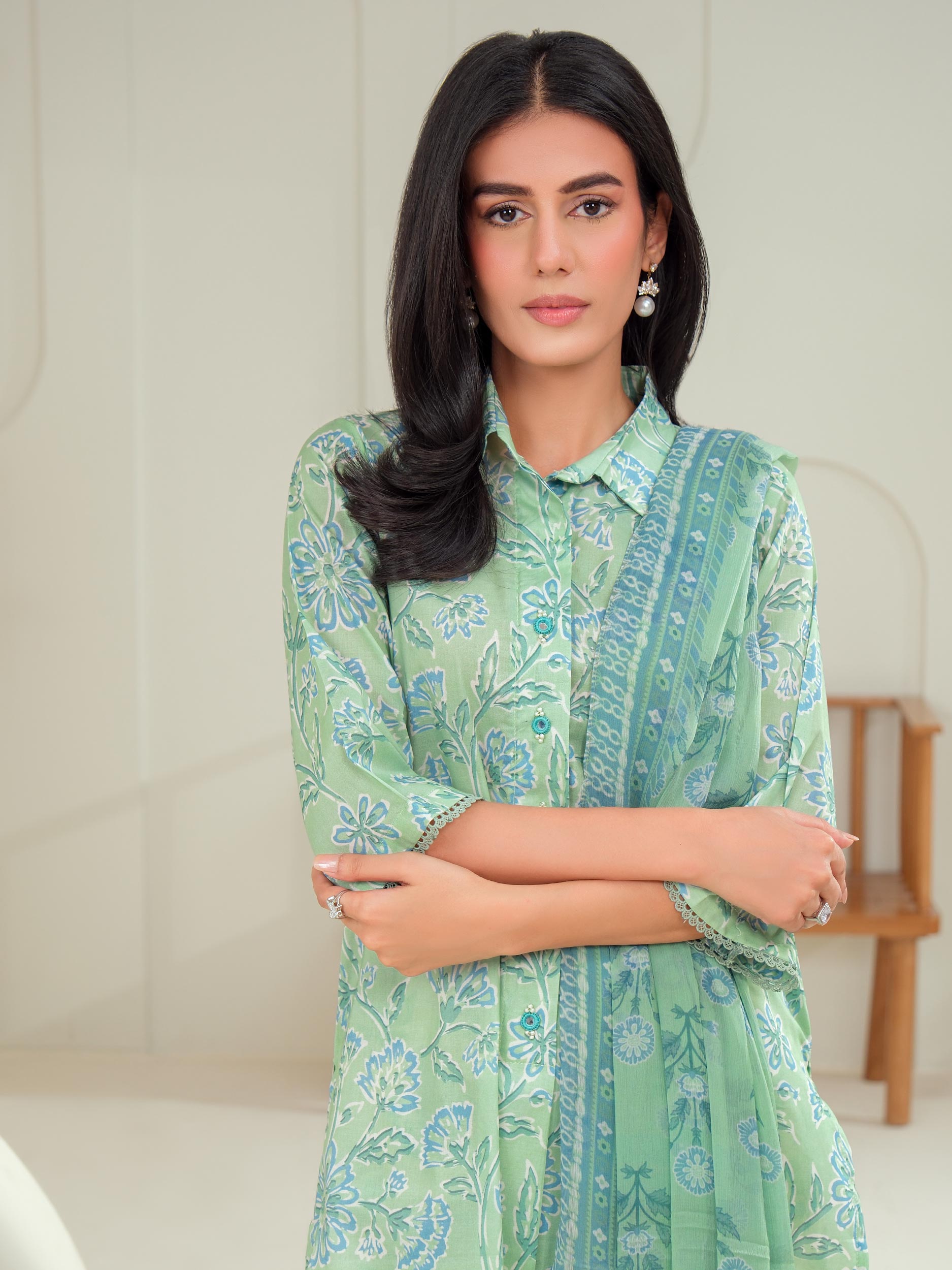 3 Piece Lawn Suit-Printed (Unstitched)