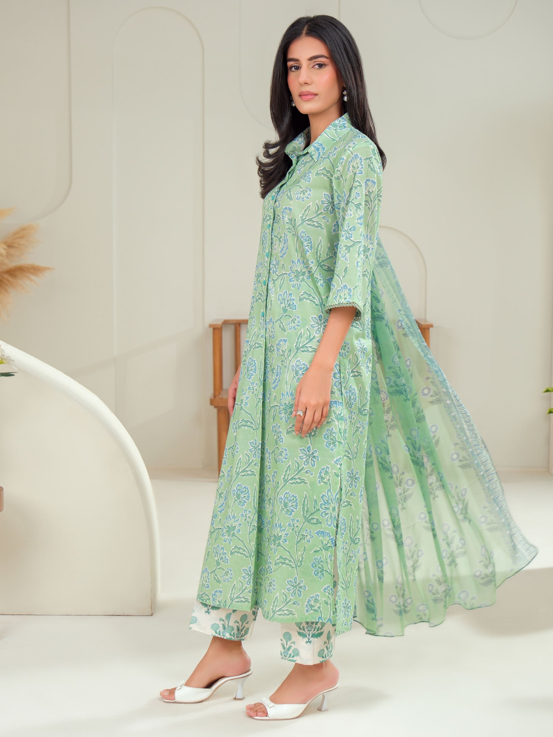 3 Piece Lawn Suit-Printed (Unstitched)