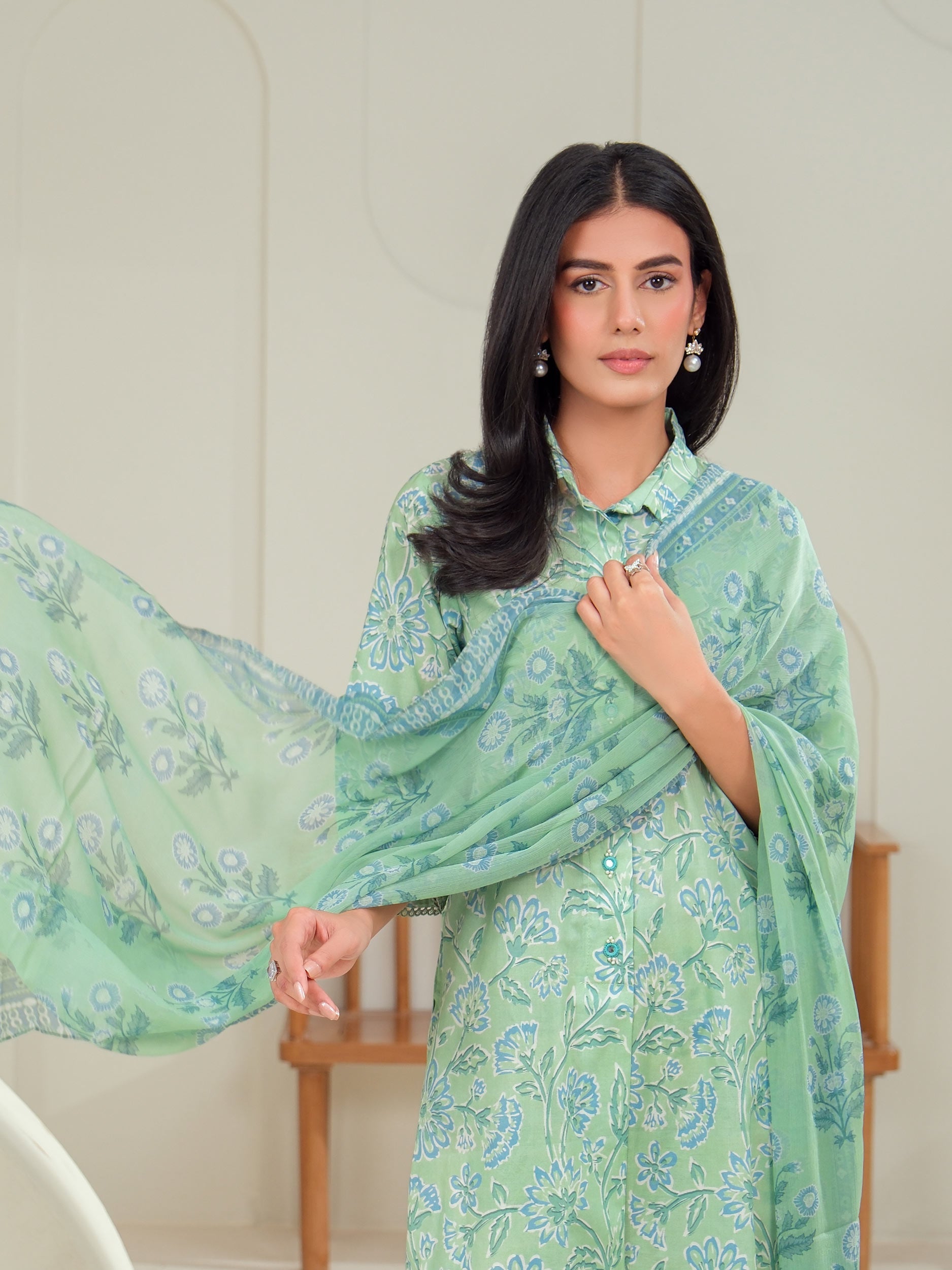3 Piece Lawn Suit-Printed (Unstitched)