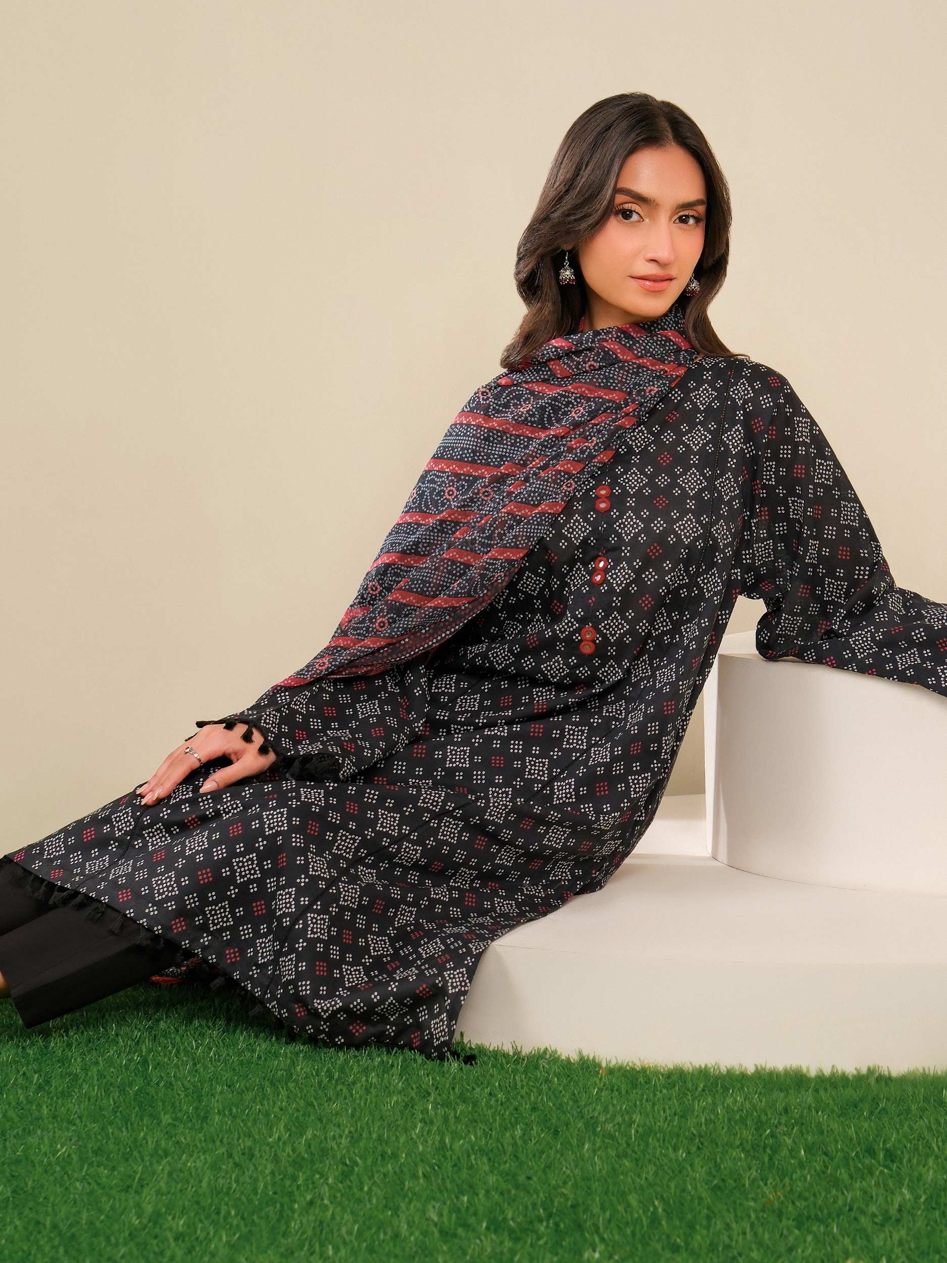 2 Piece Lawn Suit-Printed (Unstitched)