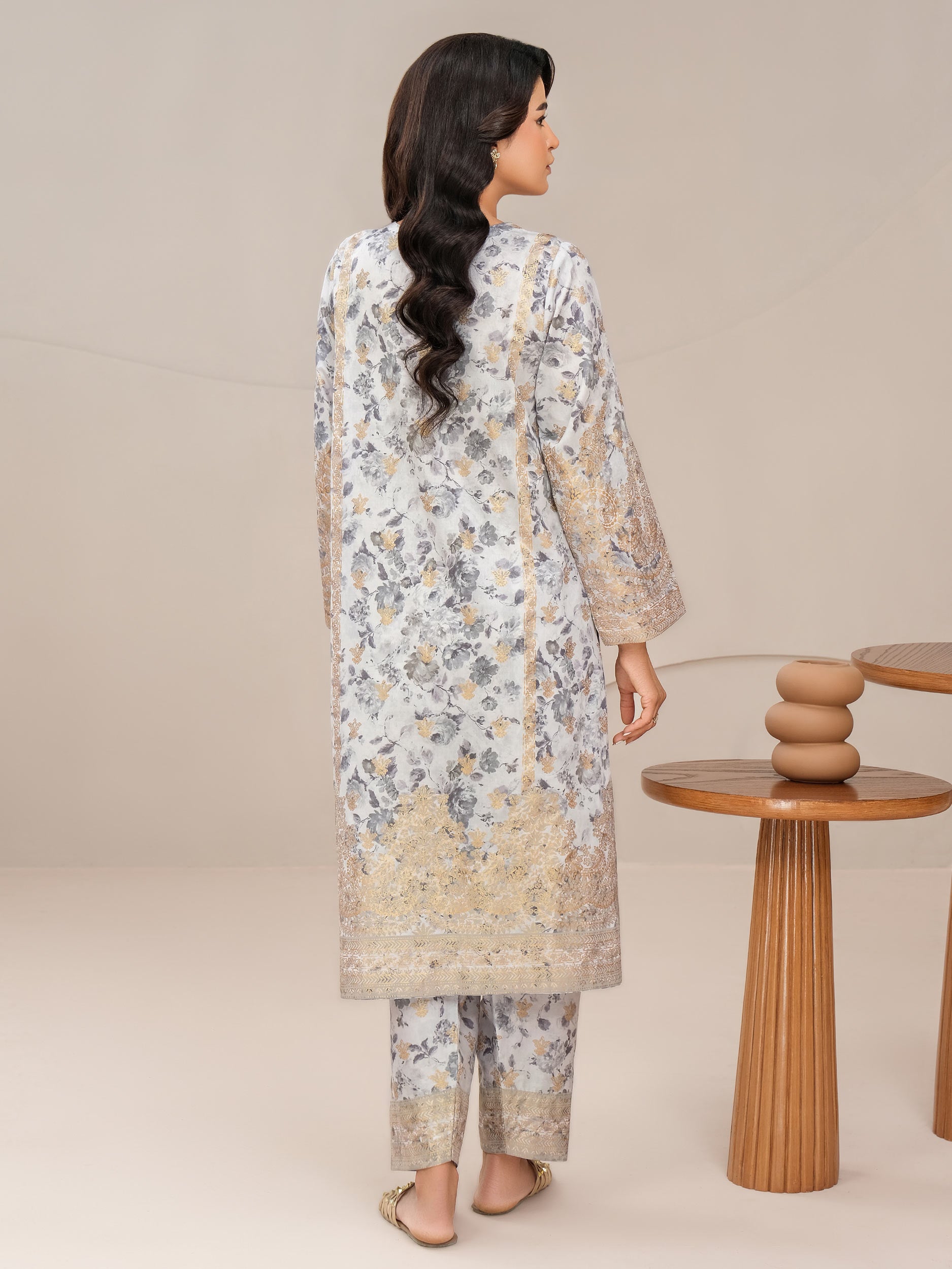 2 Piece Lawn Suit-Paste Print (Unstitched)