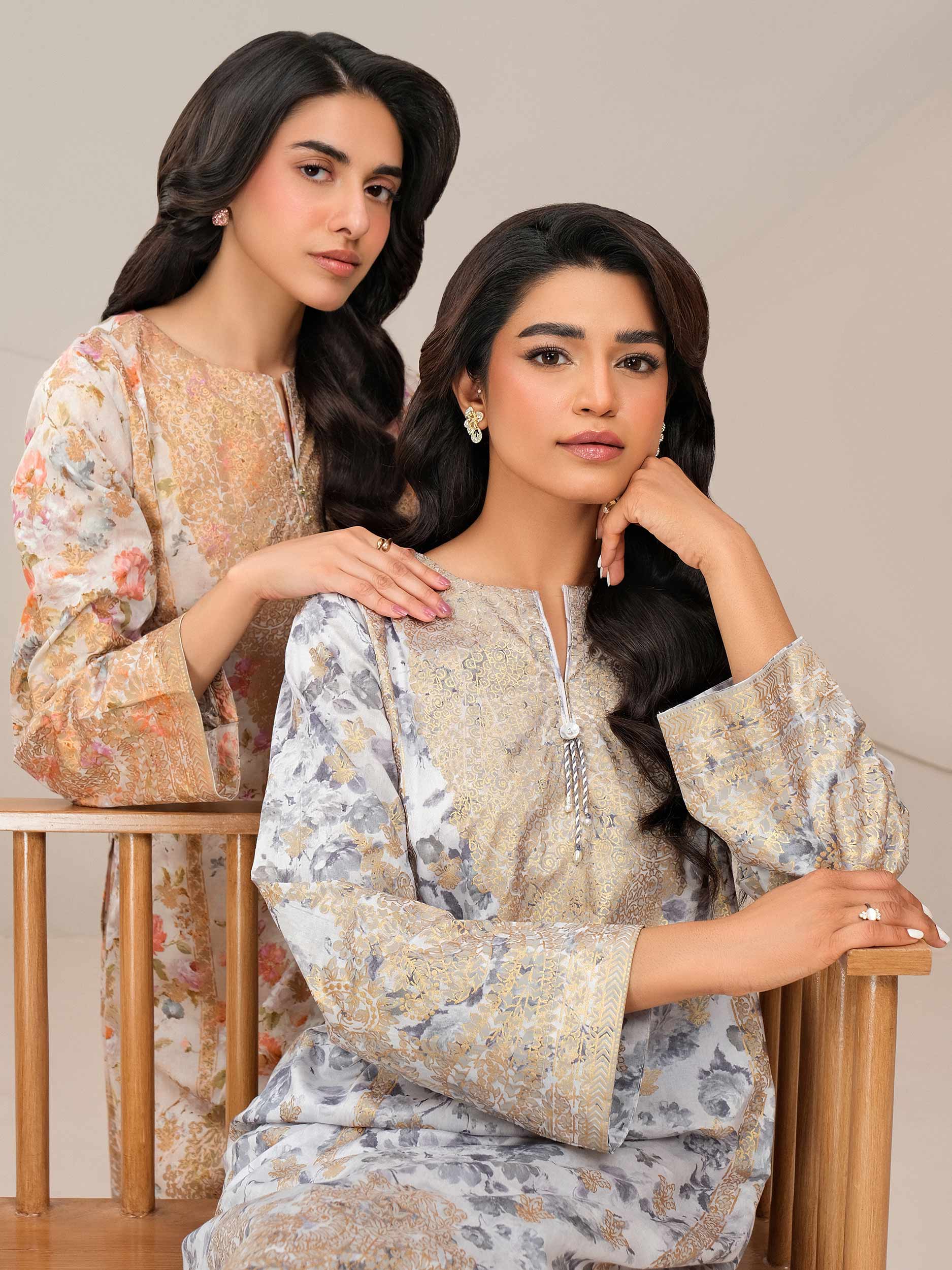 2 Piece Lawn Suit-Paste Print (Unstitched)
