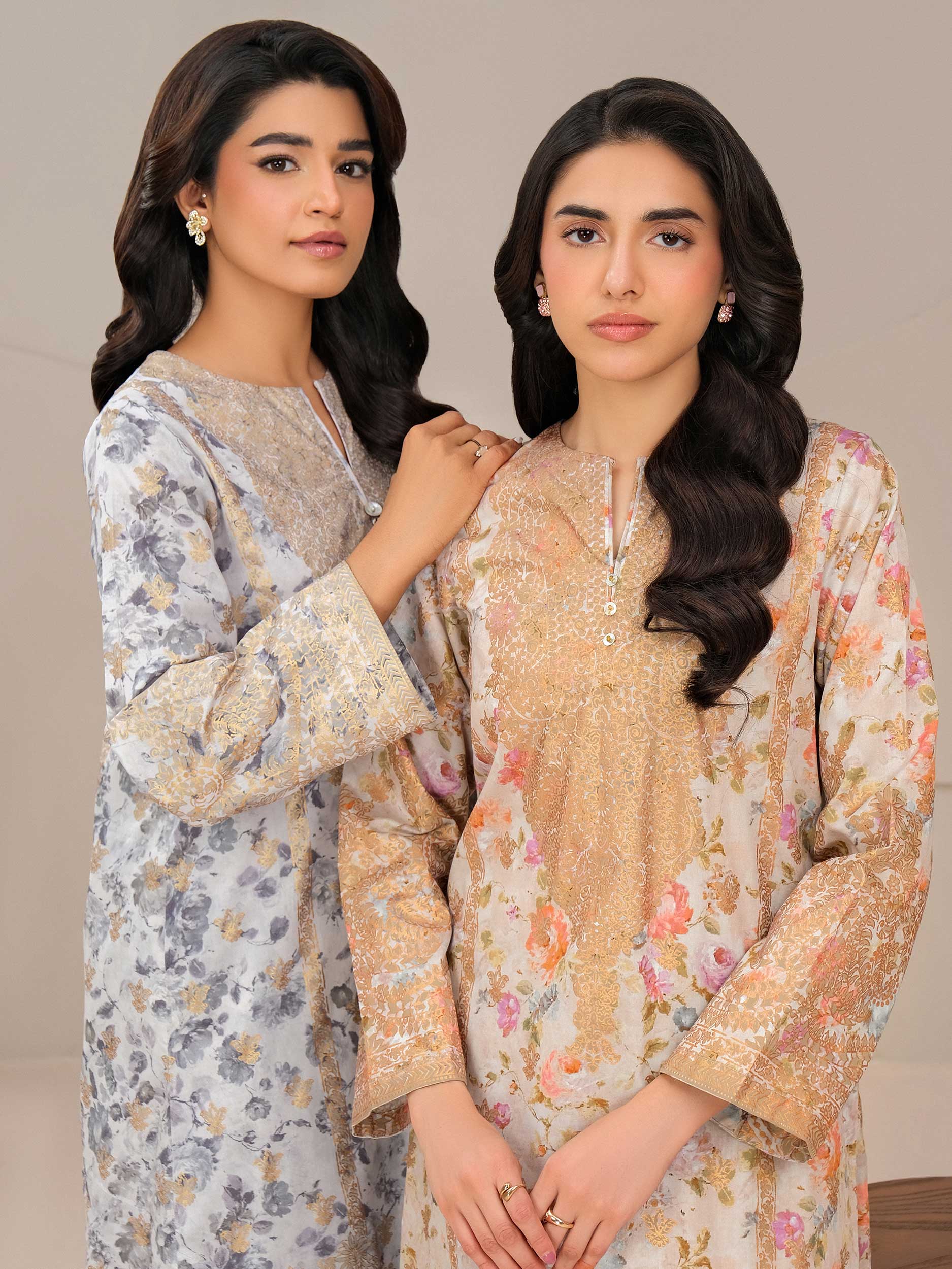 2 Piece Lawn Suit-Paste Print (Unstitched)