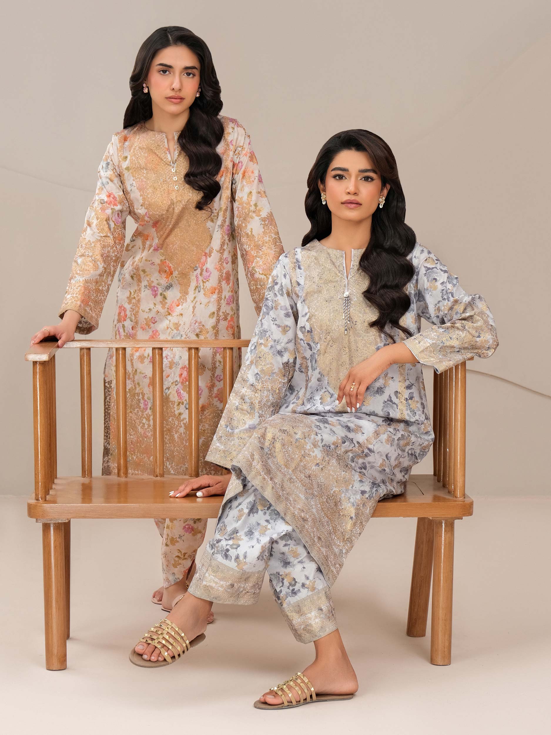 2 Piece Lawn Suit-Paste Print (Unstitched)