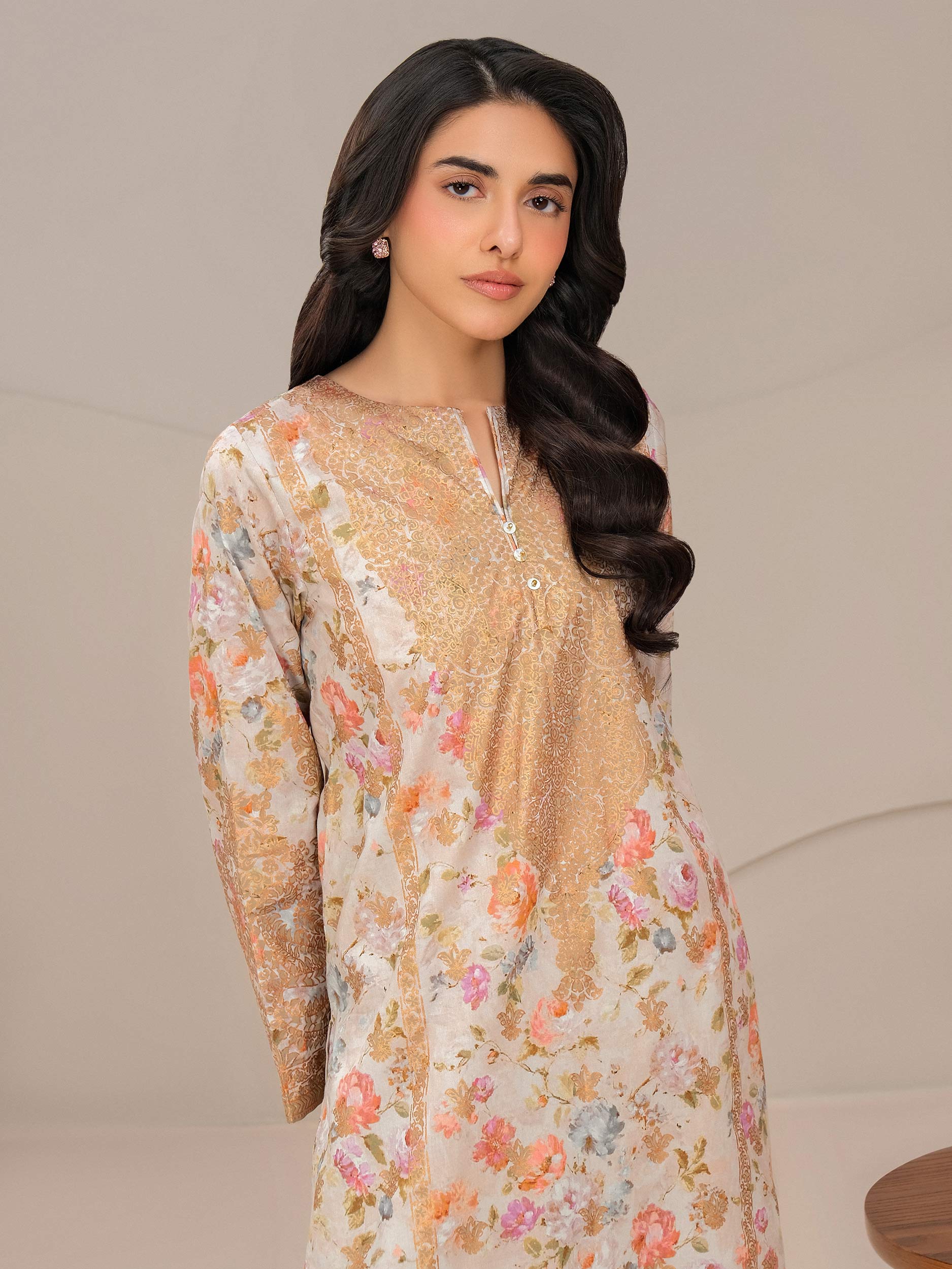 2 Piece Lawn Suit-Paste Print (Unstitched)