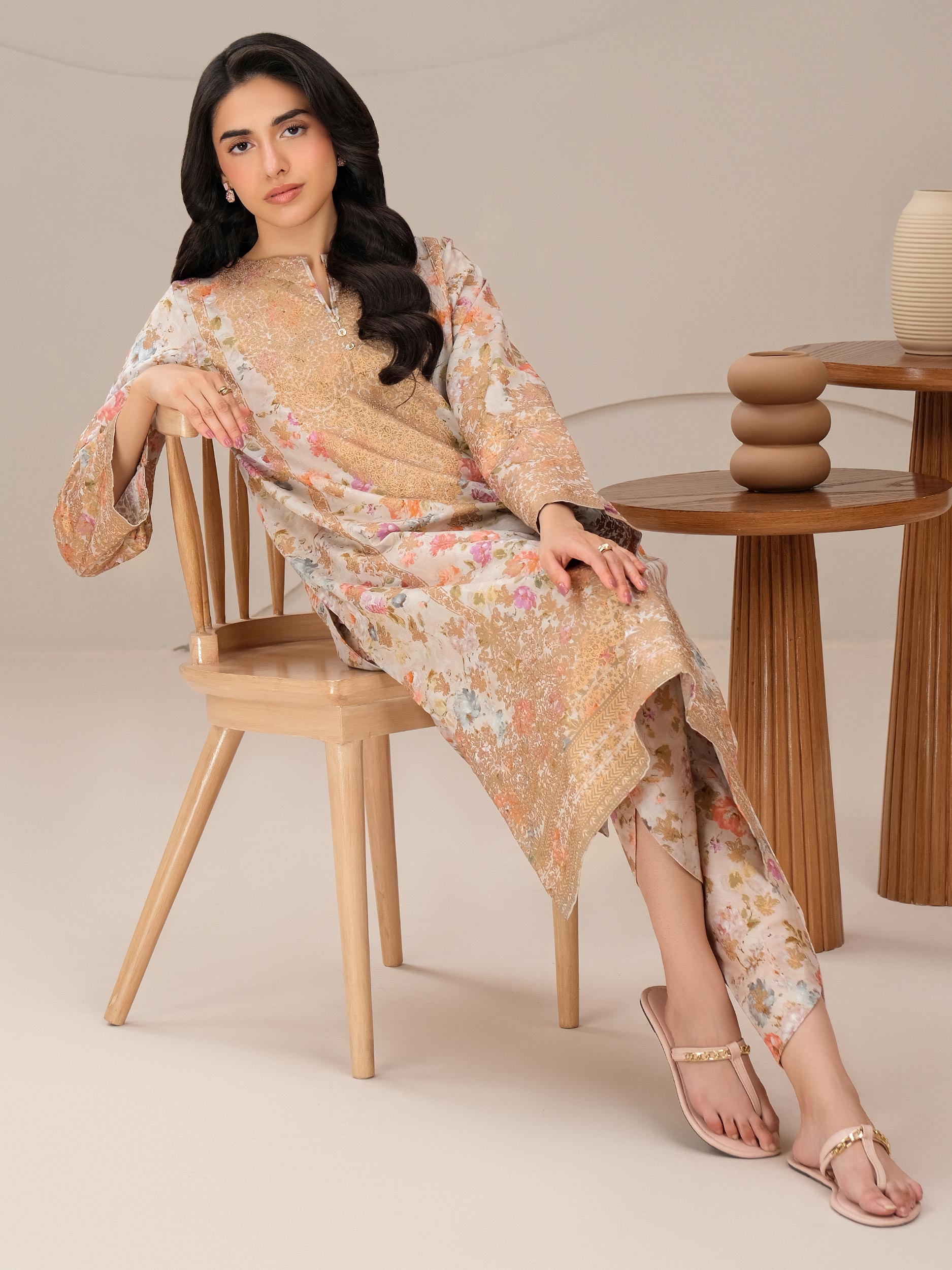 2 Piece Lawn Suit-Paste Print (Unstitched)