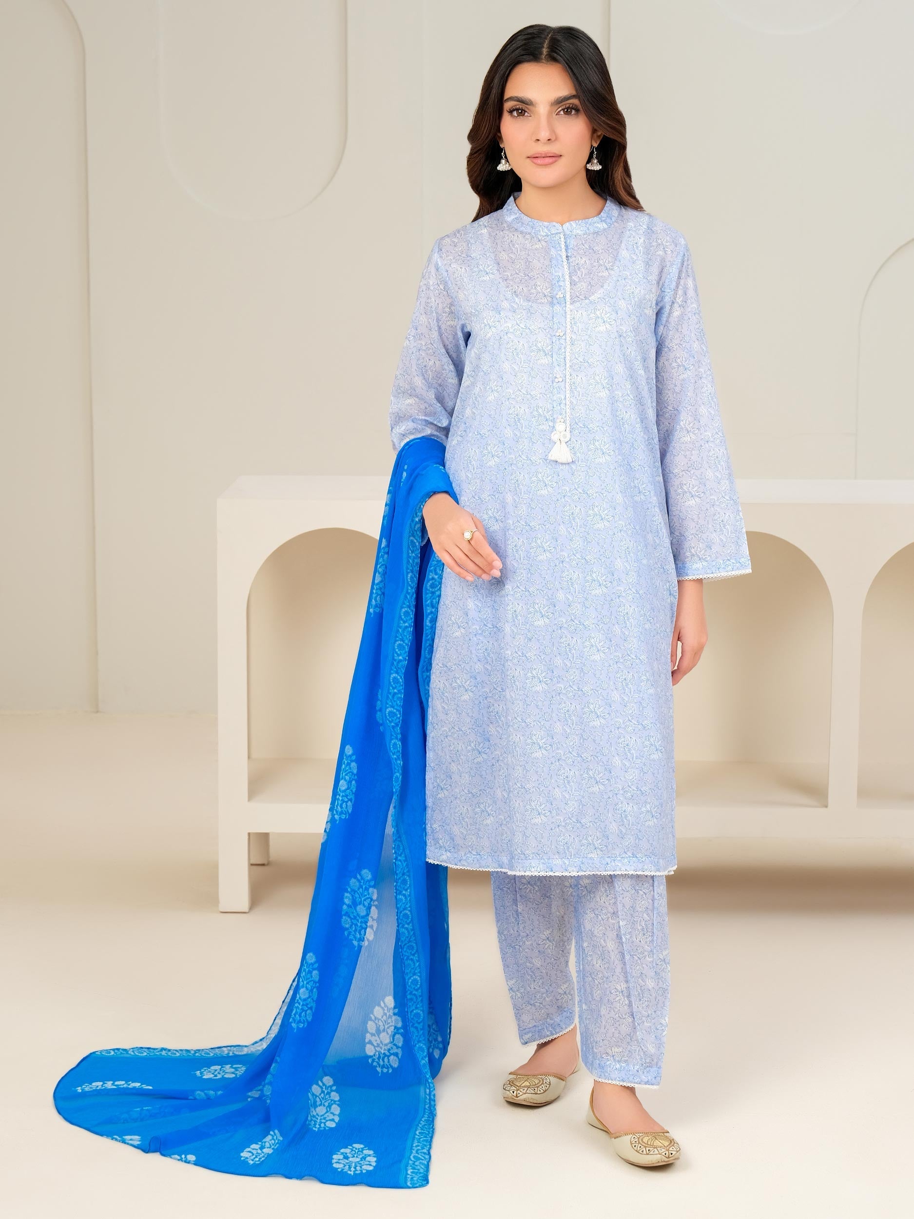 3 Piece Lawn Suit-Printed (Unstitched)