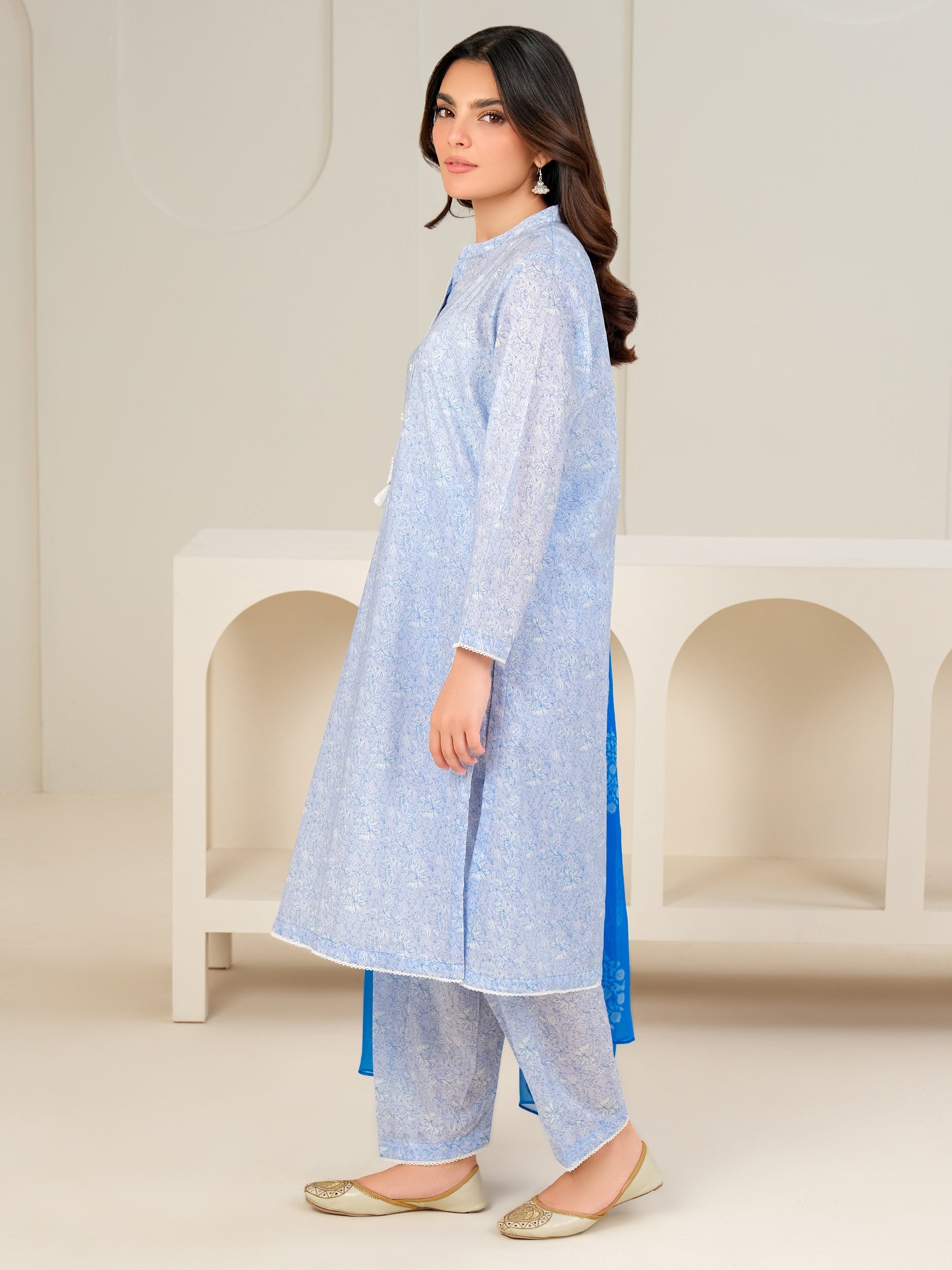 3 Piece Lawn Suit-Printed (Unstitched)