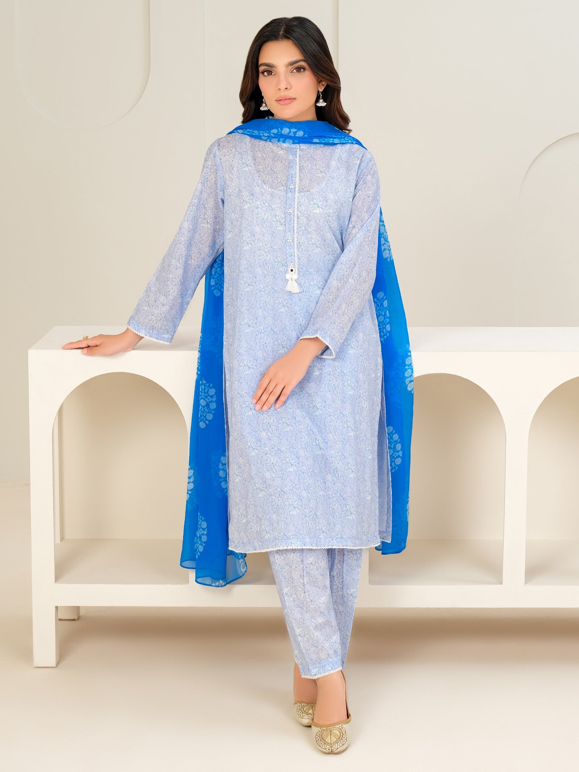 3 Piece Lawn Suit-Printed (Unstitched)