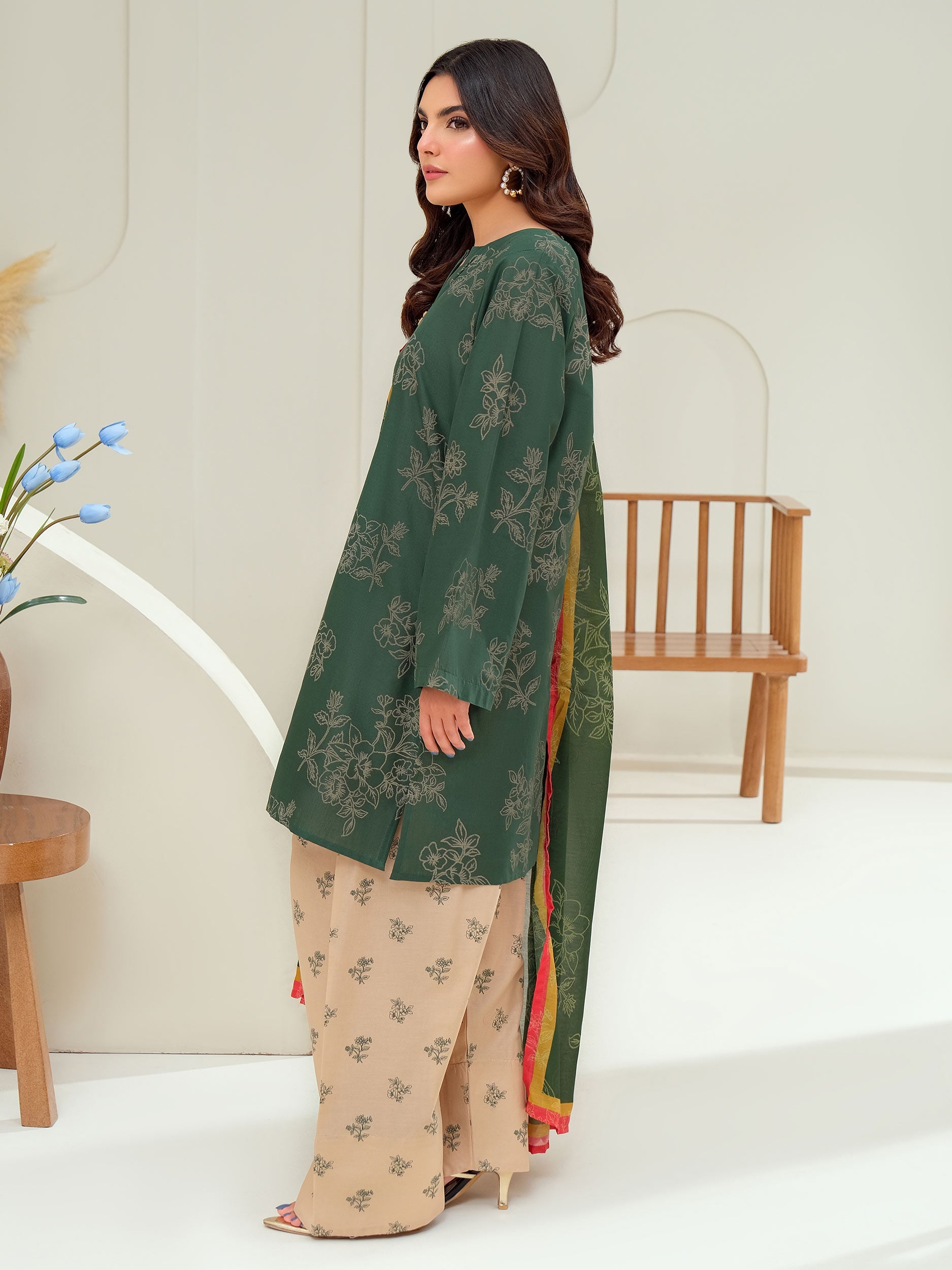 3 Piece Lawn Suit-Paste Print (Unstitched)