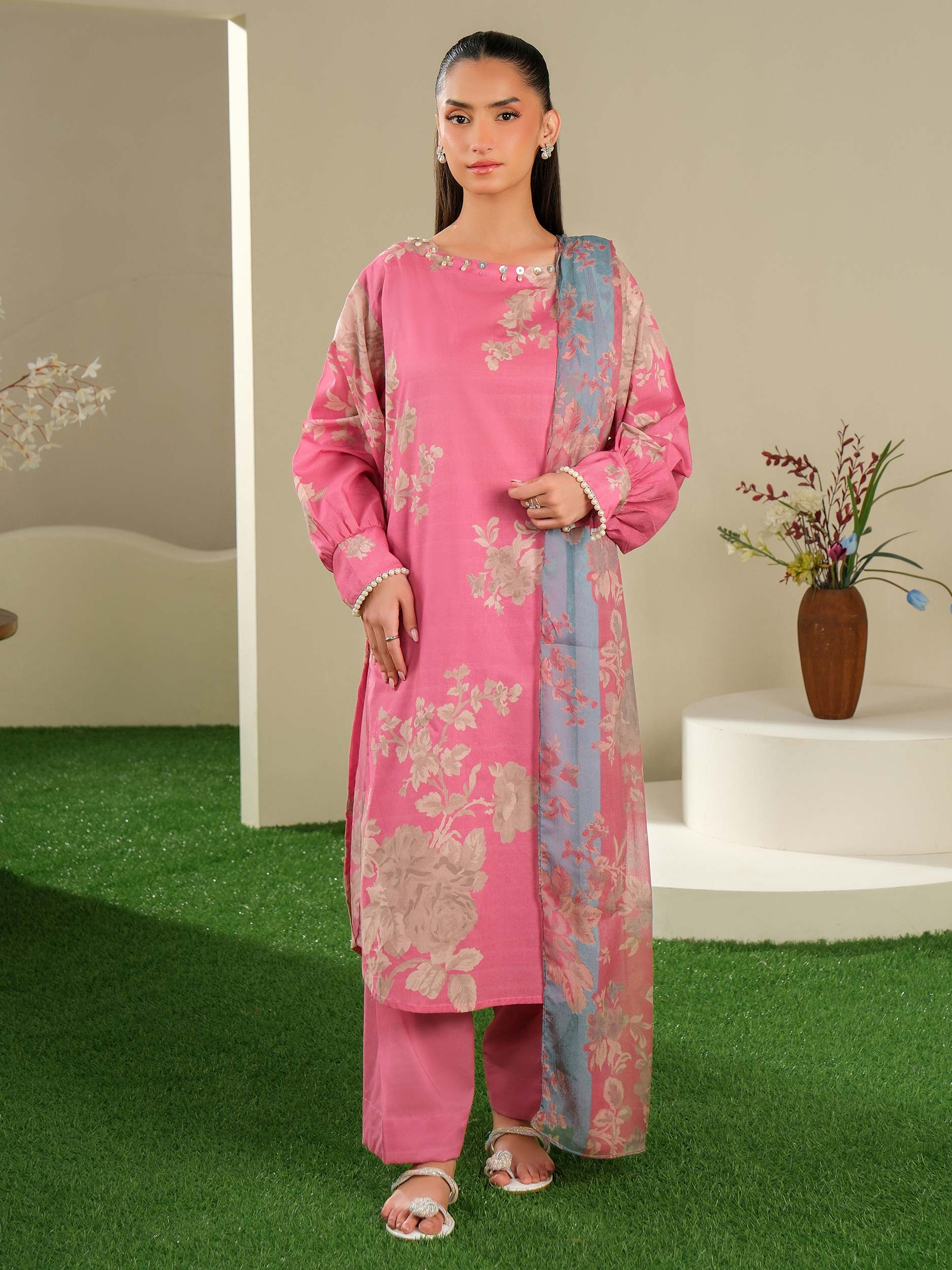 2 Piece Lawn Suit-Printed (Unstitched)