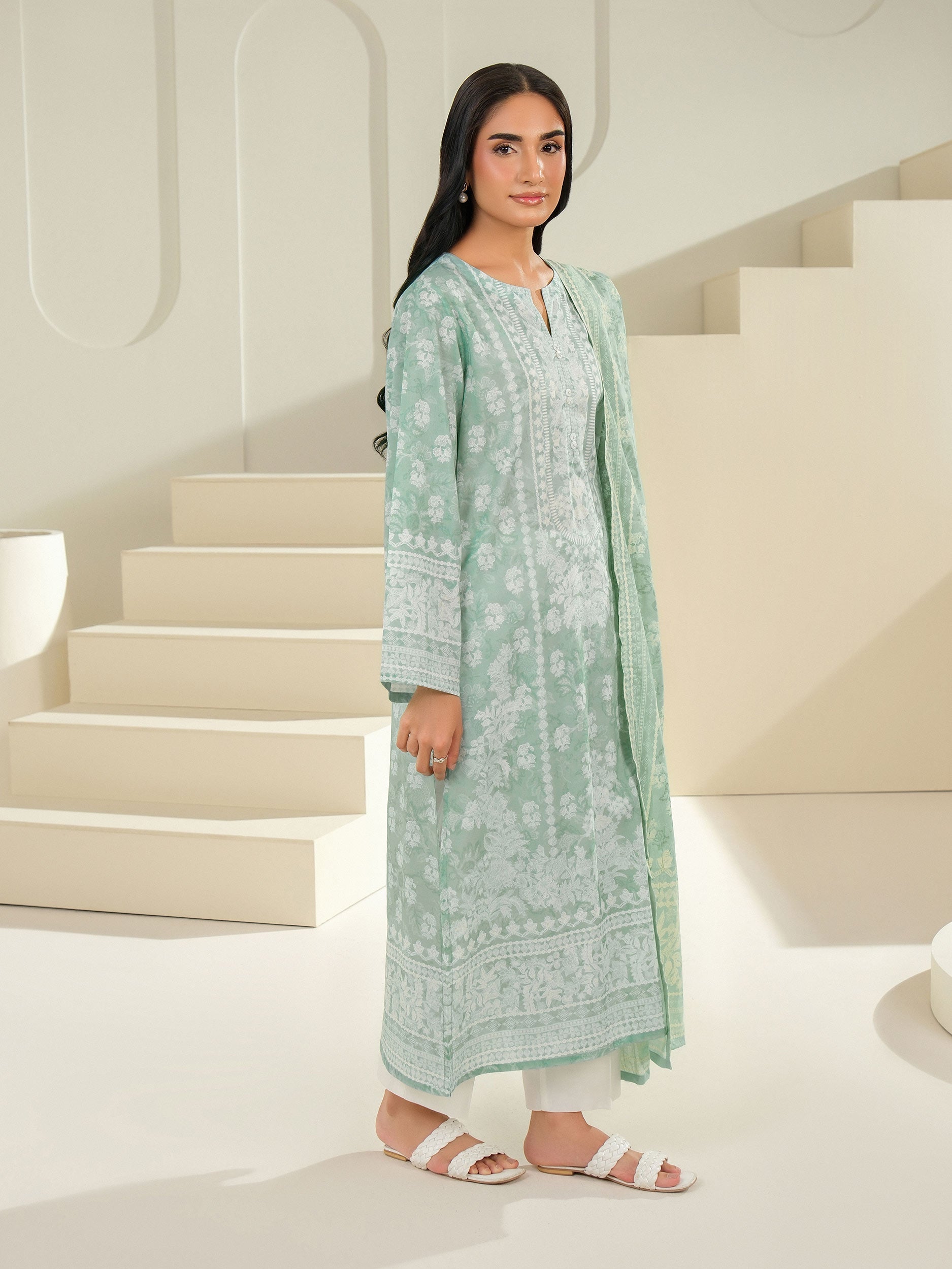 2 Piece Lawn Suit-Printed (Unstitched)