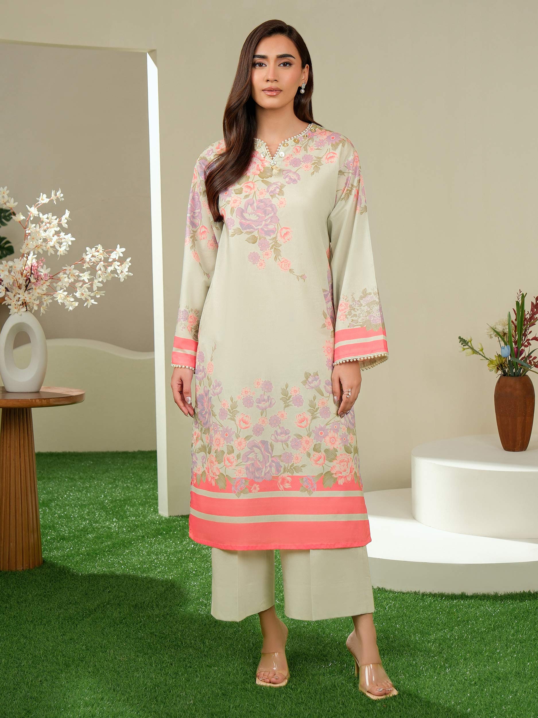 2 Piece Lawn Suit-Printed (Unstitched)