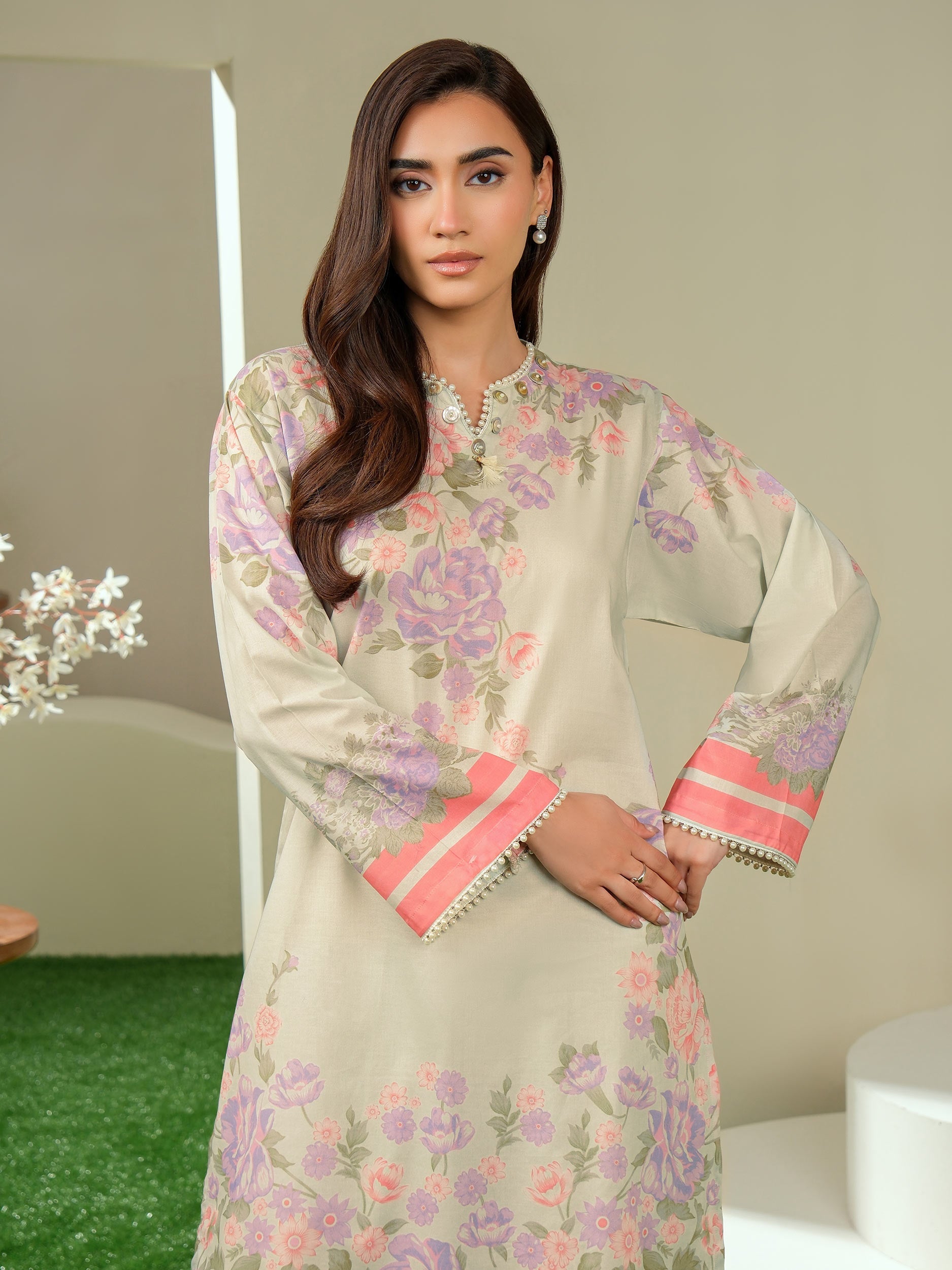 2 Piece Lawn Suit-Printed (Unstitched)