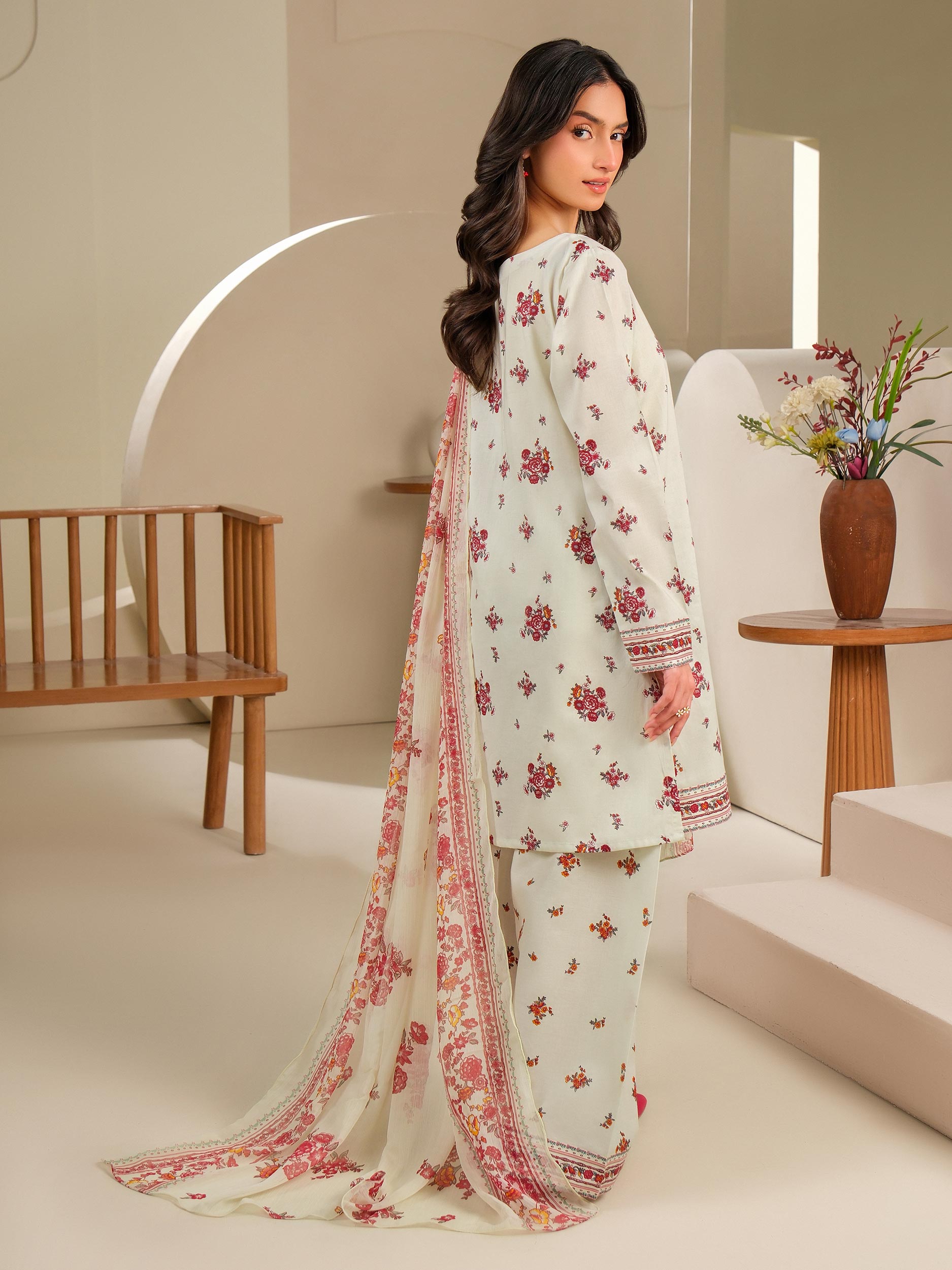 3 Piece Lawn Suit-Printed (Unstitched)