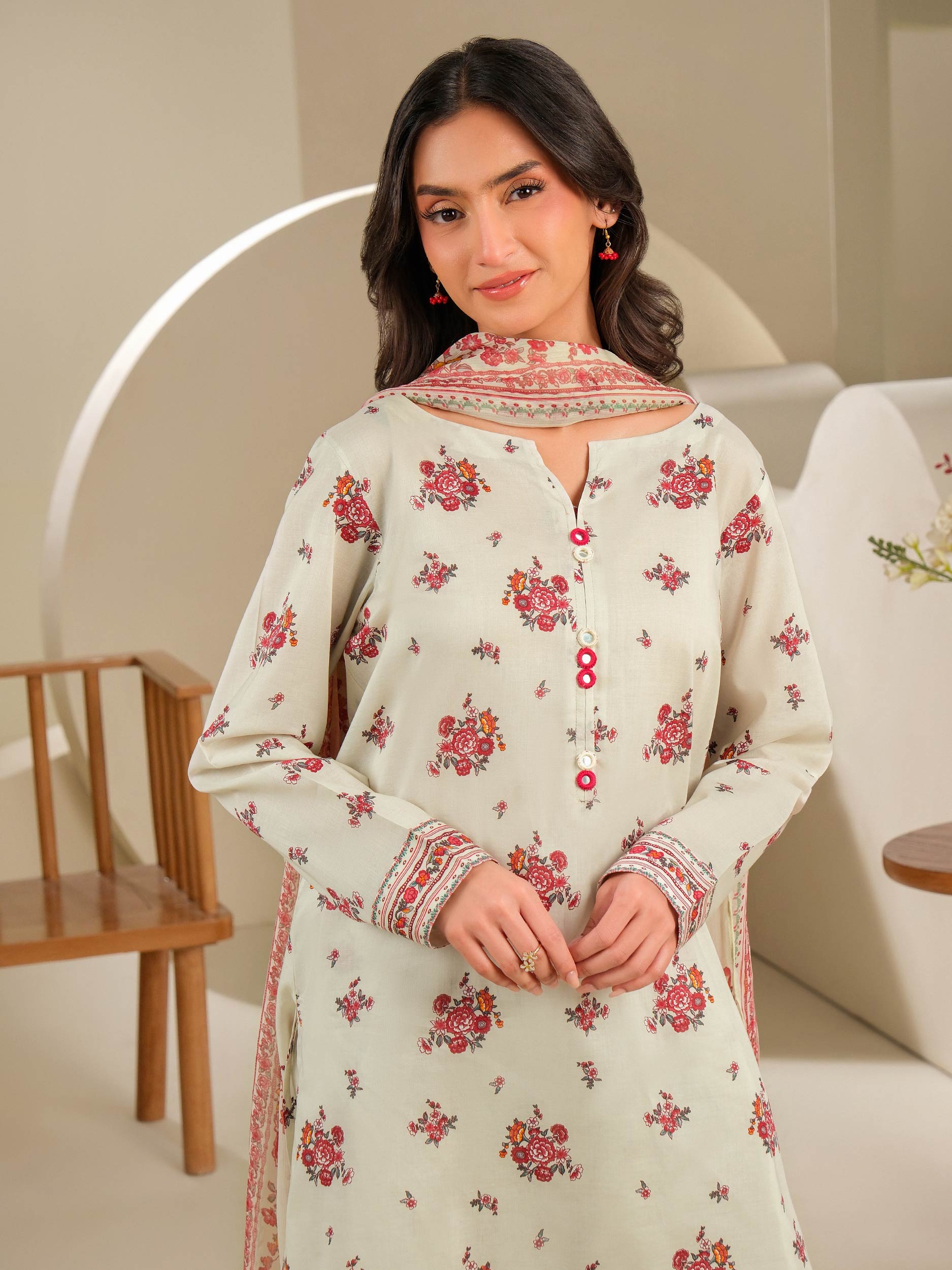 3 Piece Lawn Suit-Printed (Unstitched)