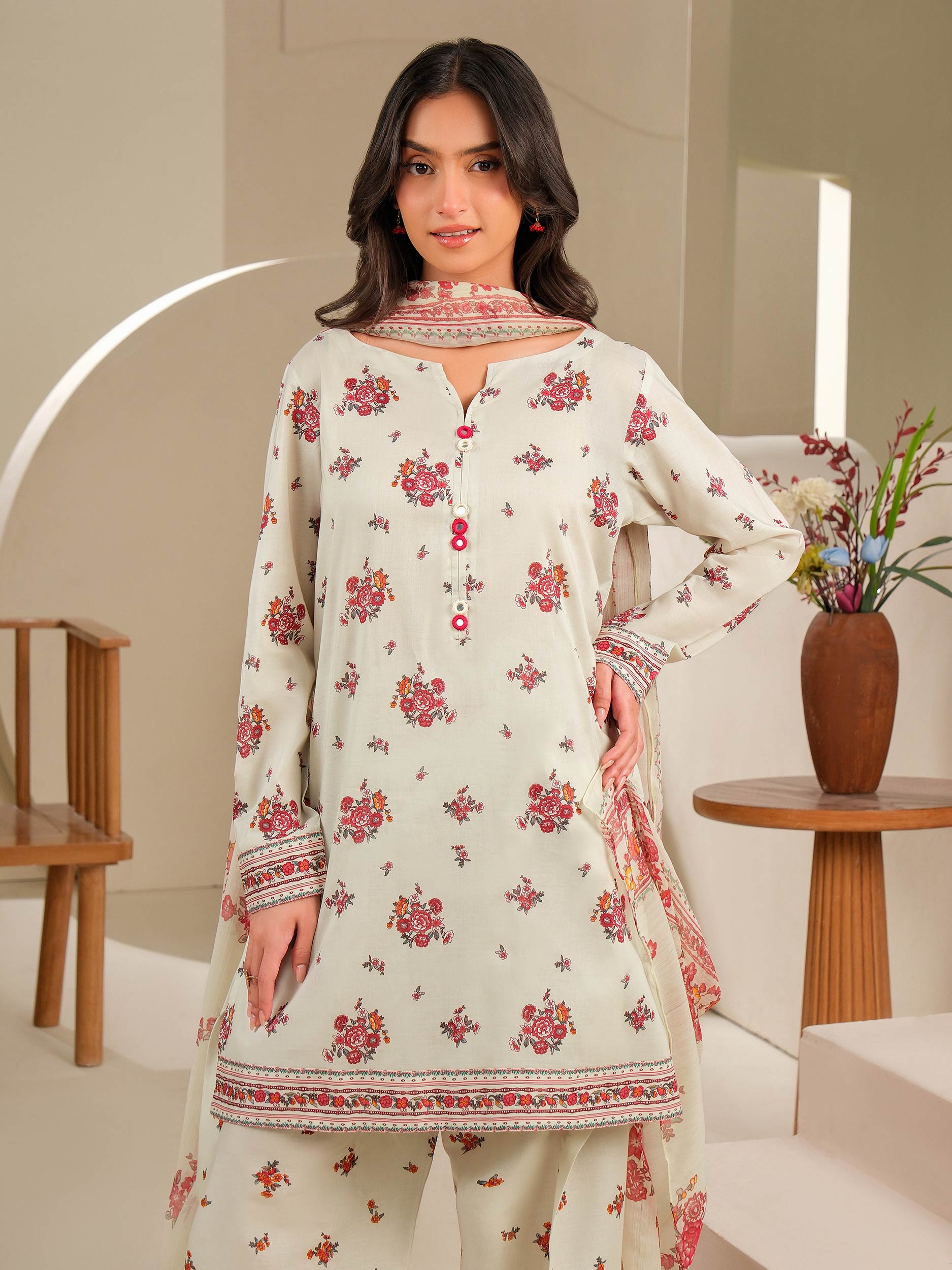 3 Piece Lawn Suit-Printed (Unstitched)