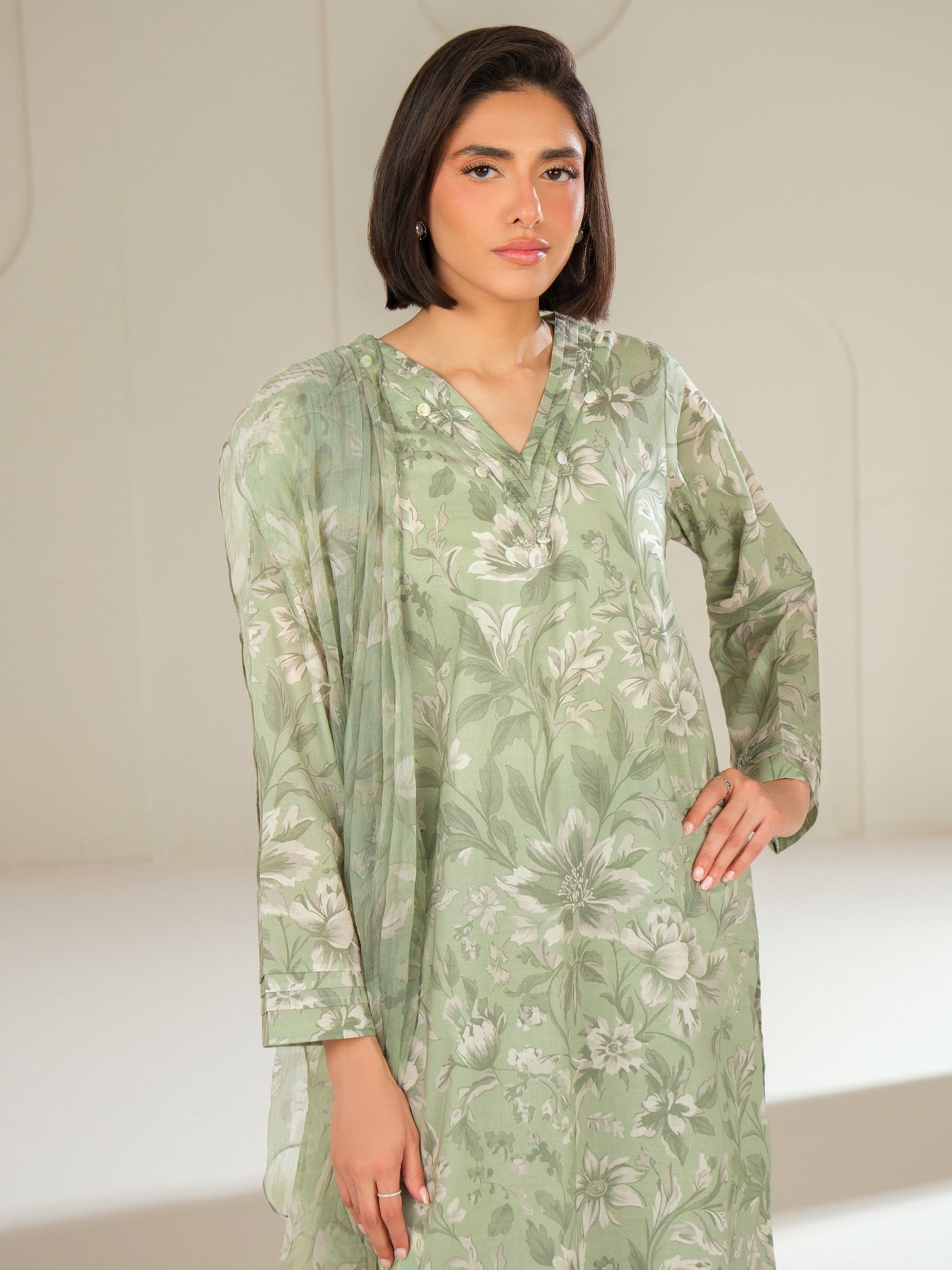 3 Piece Lawn Suit-Printed (Unstitched)