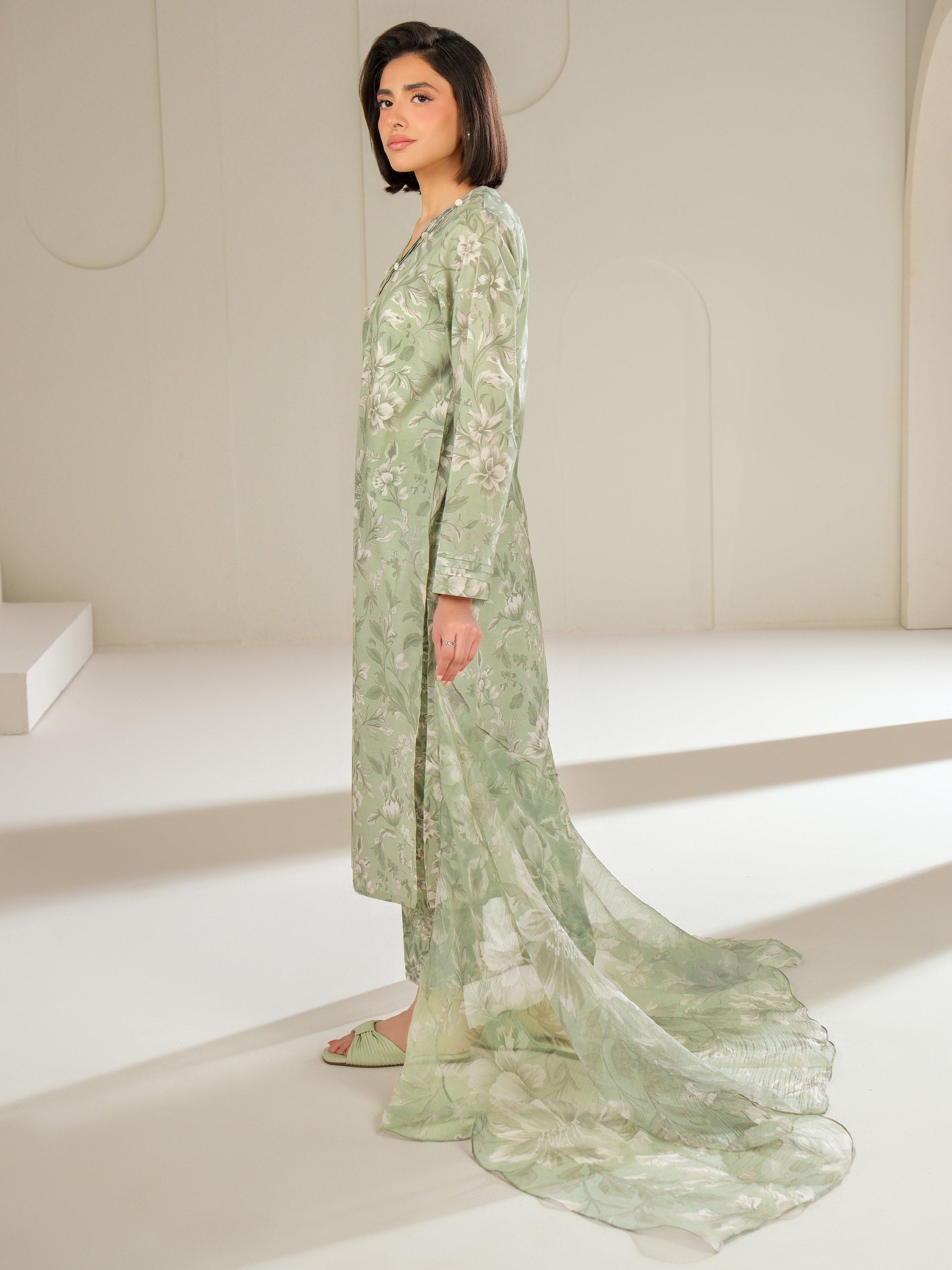 3 Piece Lawn Suit-Printed (Unstitched)