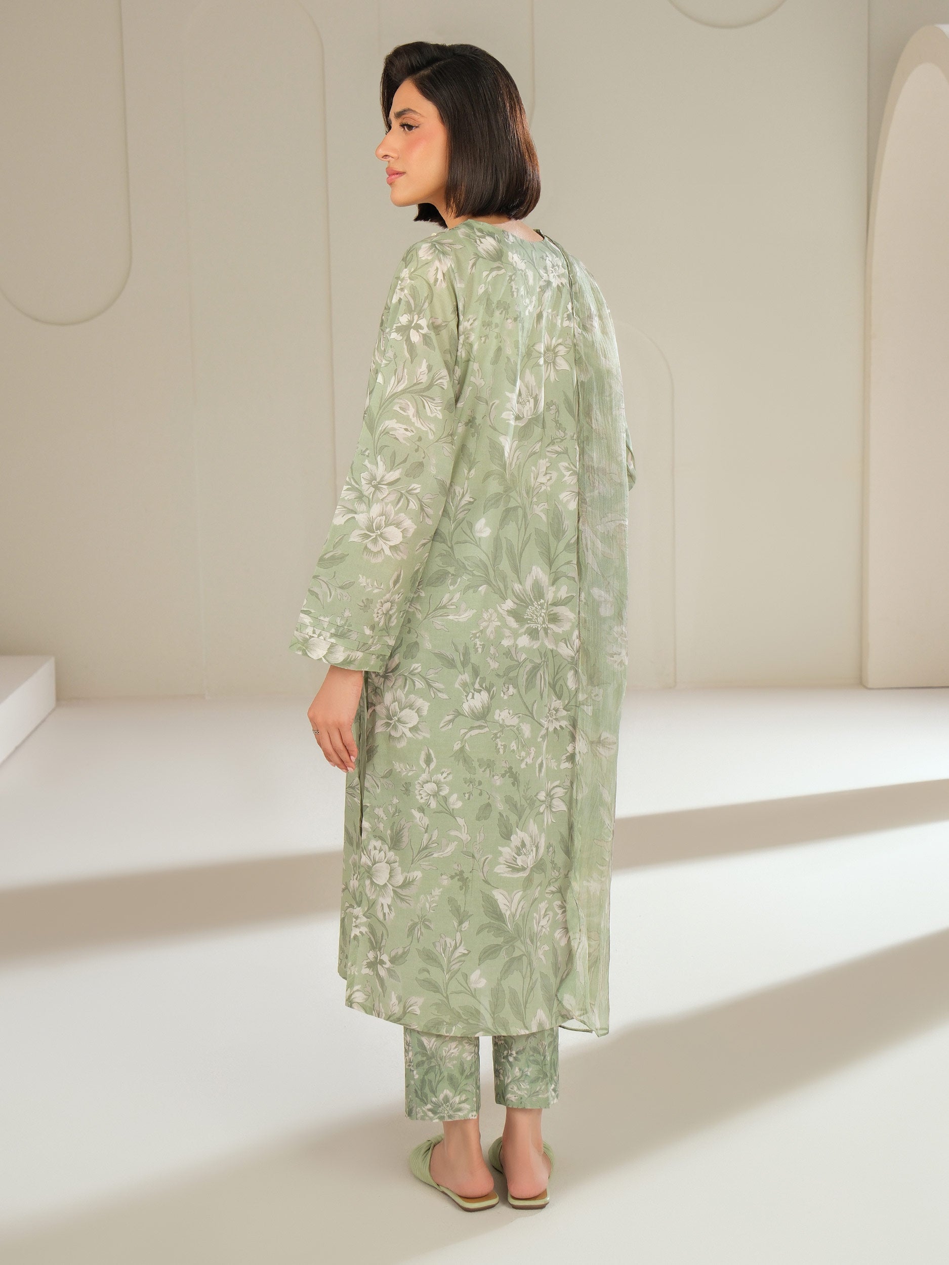 3 Piece Lawn Suit-Printed (Unstitched)
