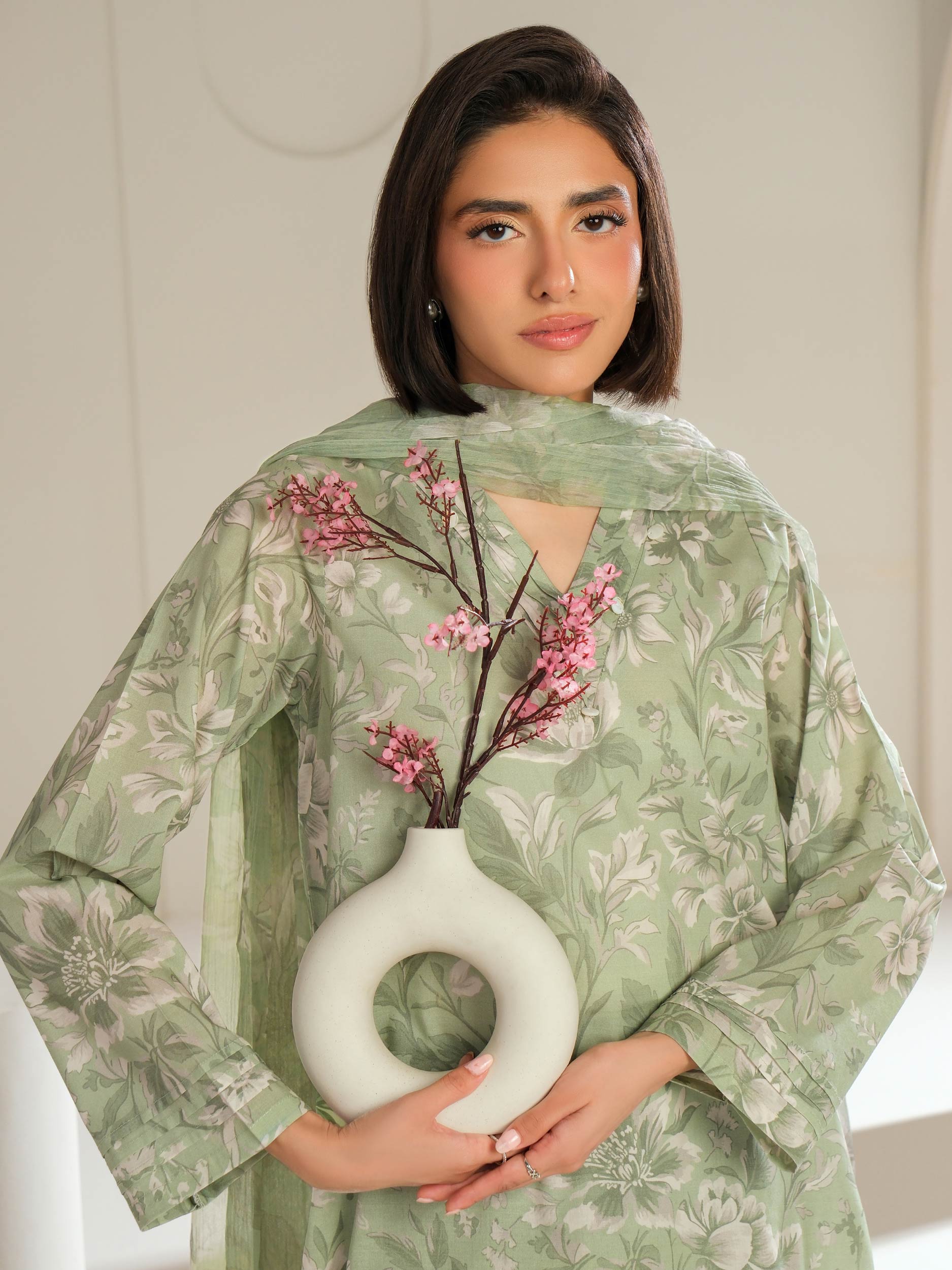 3 Piece Lawn Suit-Printed (Unstitched)