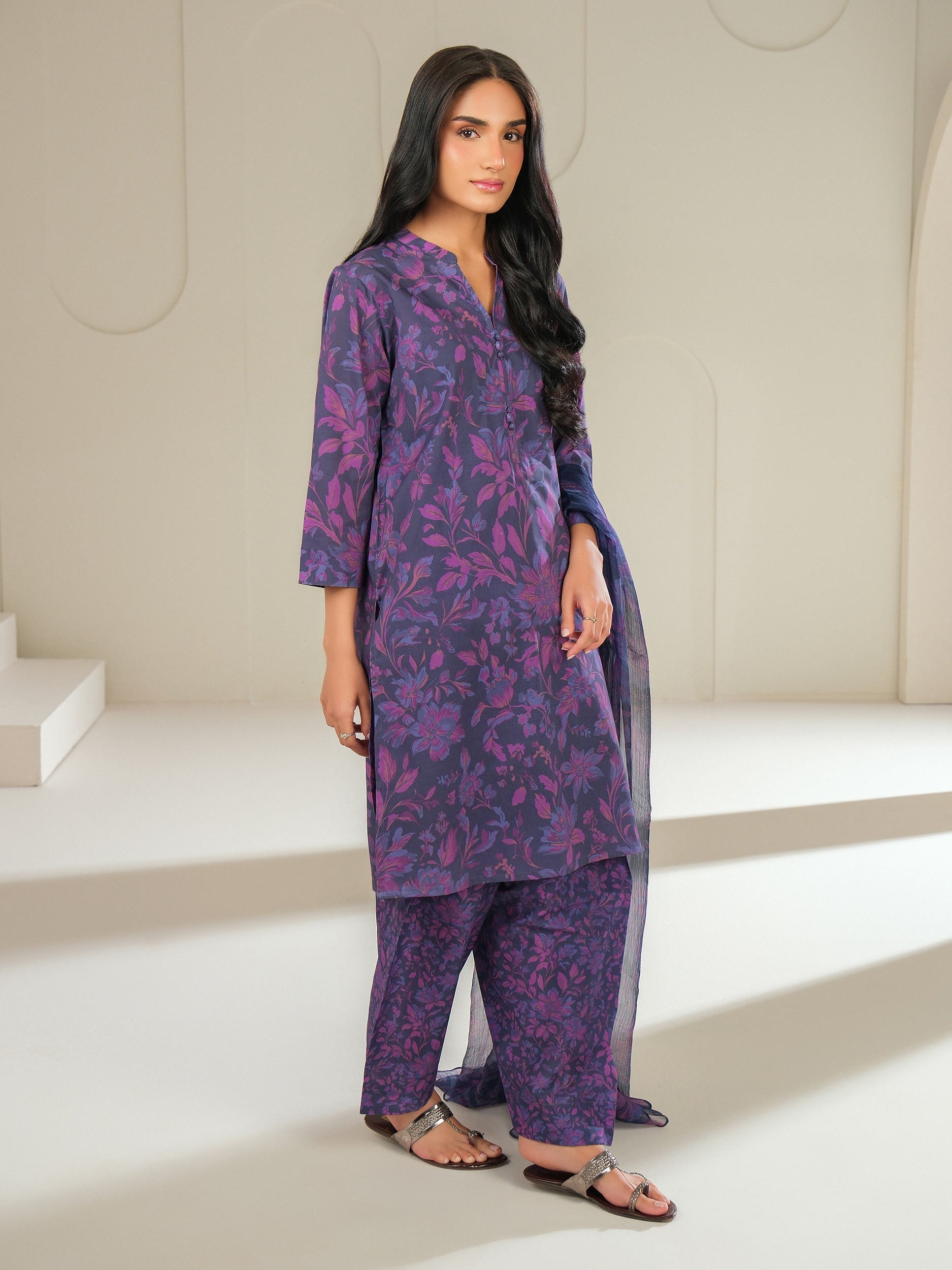 3 Piece Lawn Suit-Printed (Unstitched)