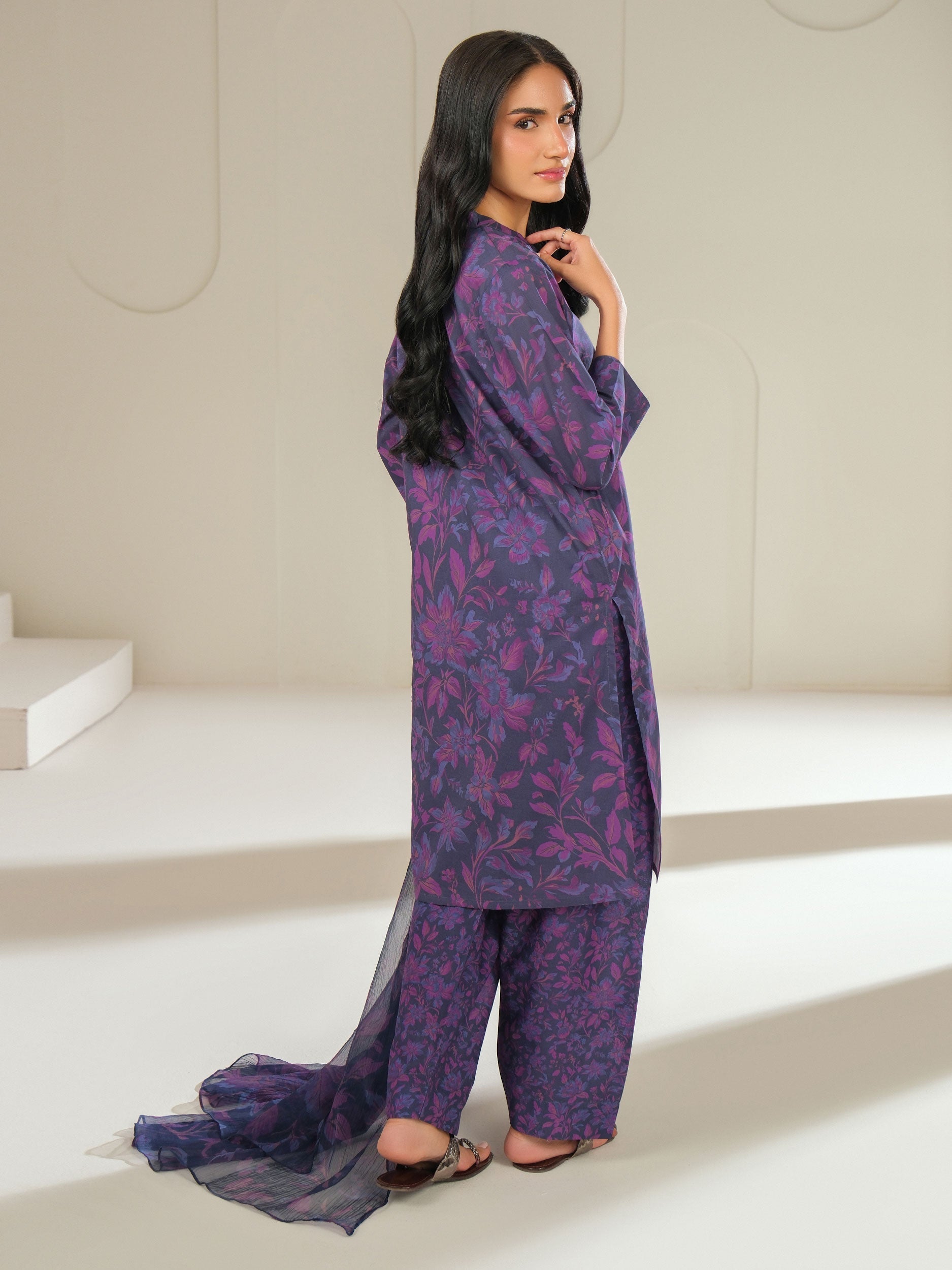 3 Piece Lawn Suit-Printed (Unstitched)