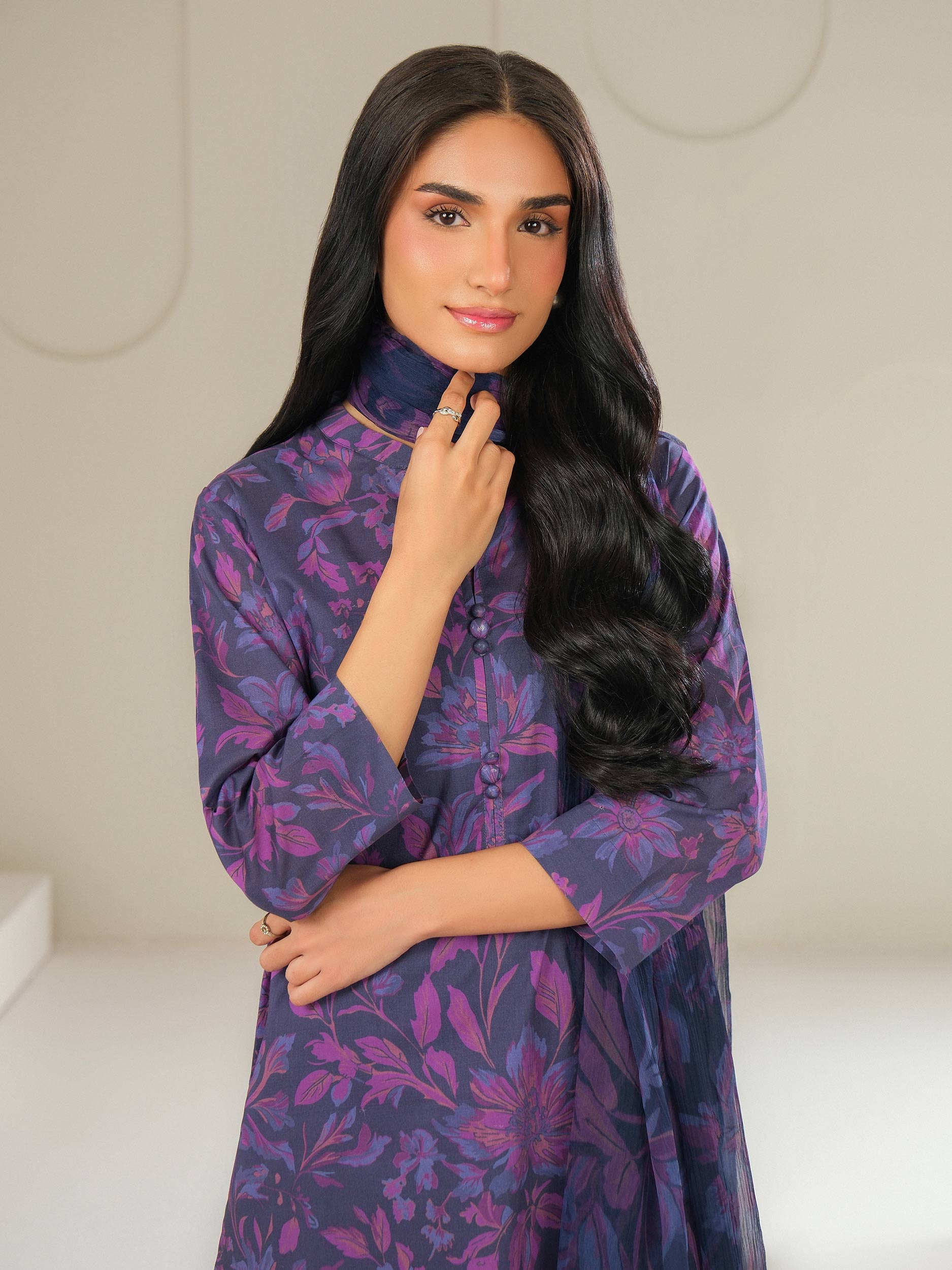 3 Piece Lawn Suit-Printed (Unstitched)