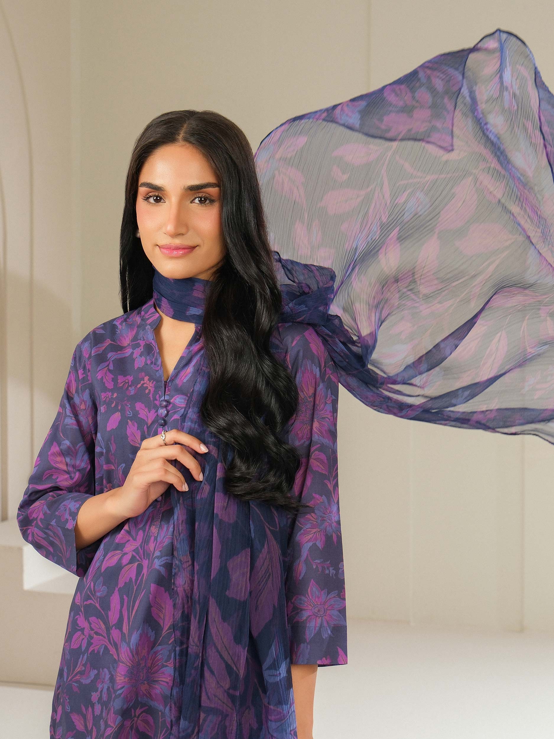3 Piece Lawn Suit-Printed (Unstitched)