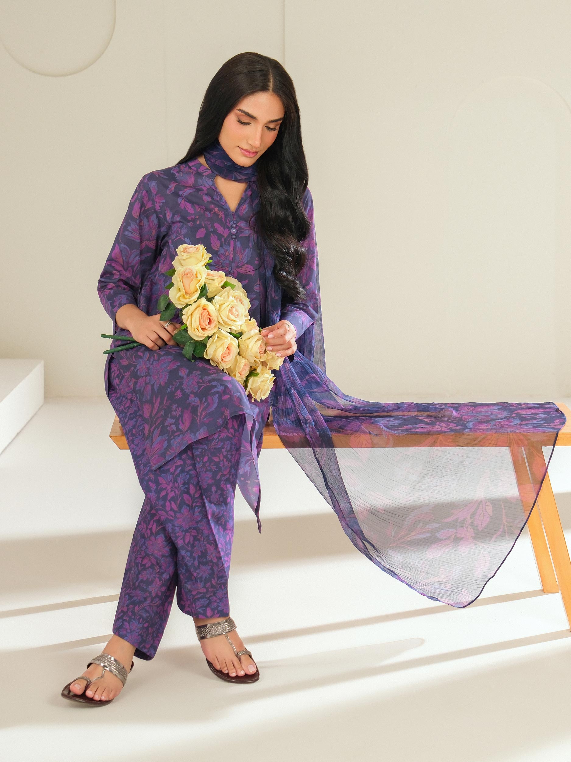 3 Piece Lawn Suit-Printed (Unstitched)