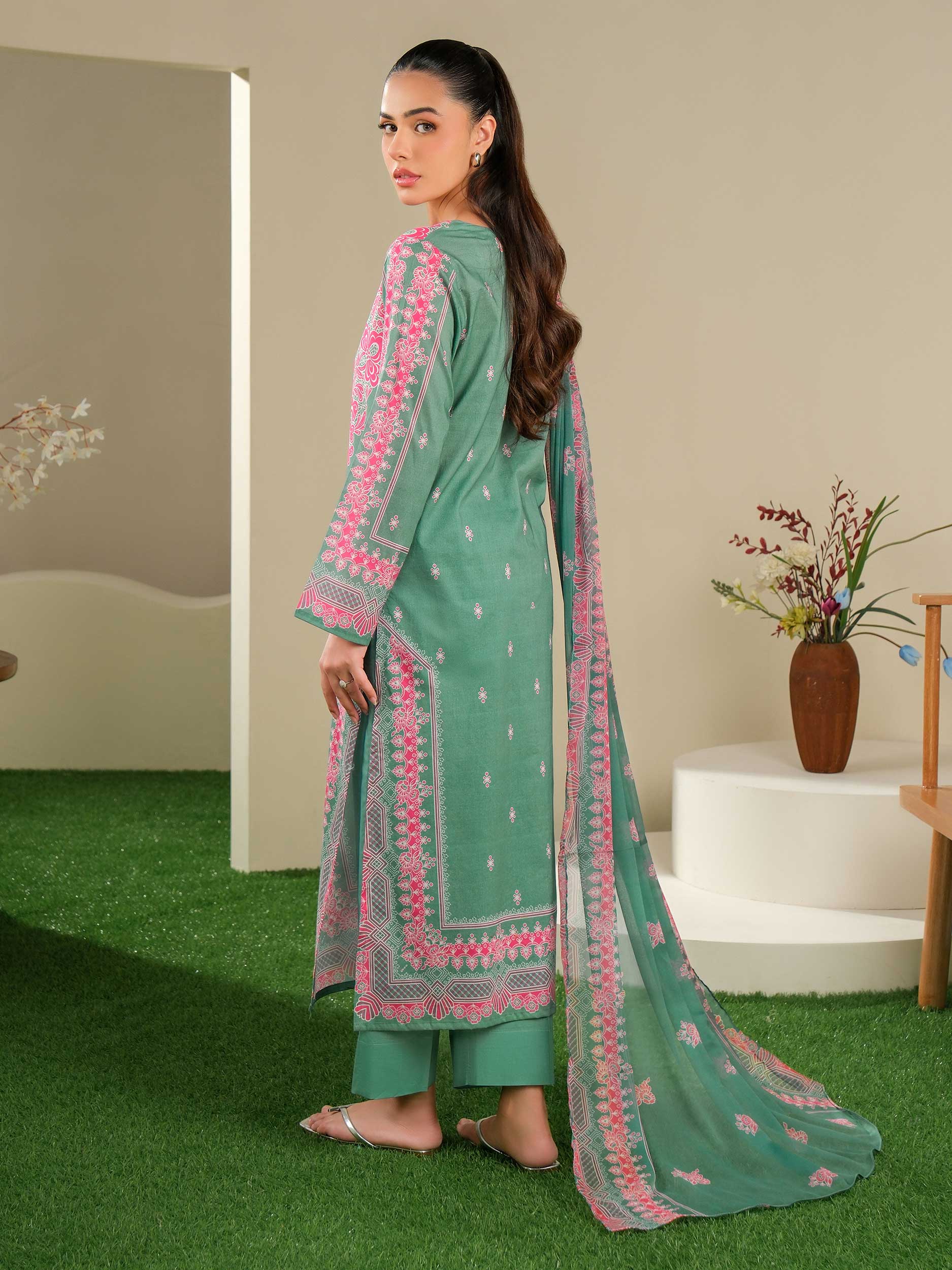 3 Piece Lawn Suit-Printed (Unstitched)