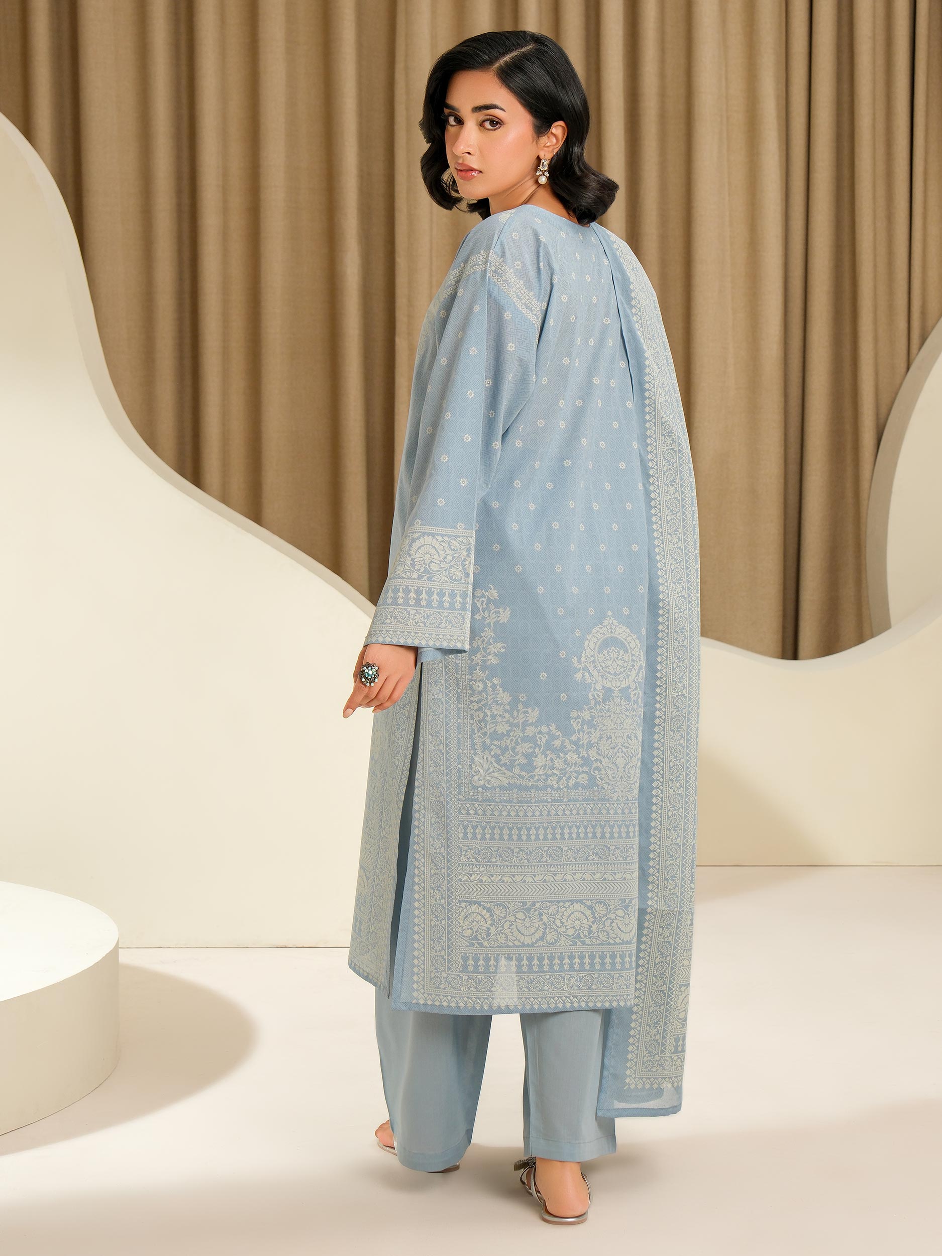 3 Piece Lawn Suit-Paste Print (Unstitched)