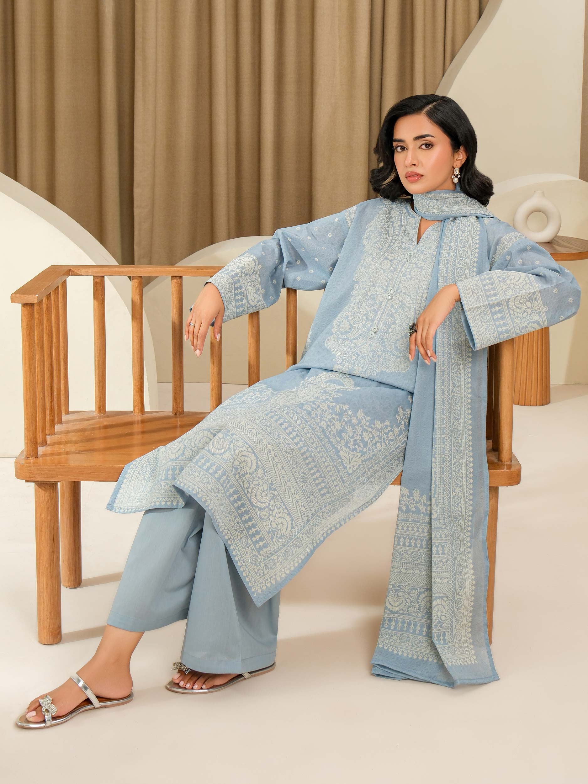 3 Piece Lawn Suit-Paste Print (Unstitched)
