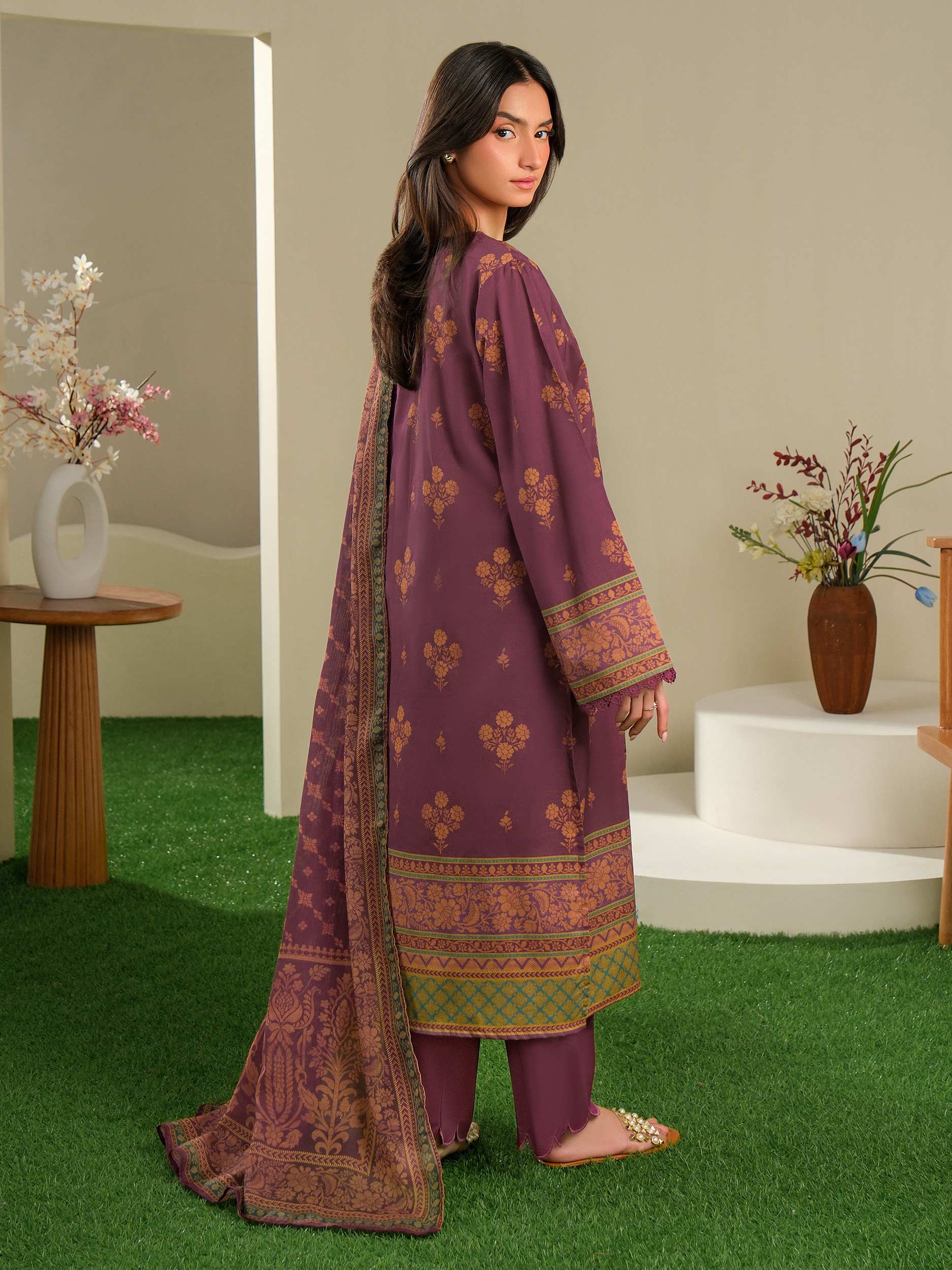 3 Piece Lawn Suit-Printed (Unstitched)